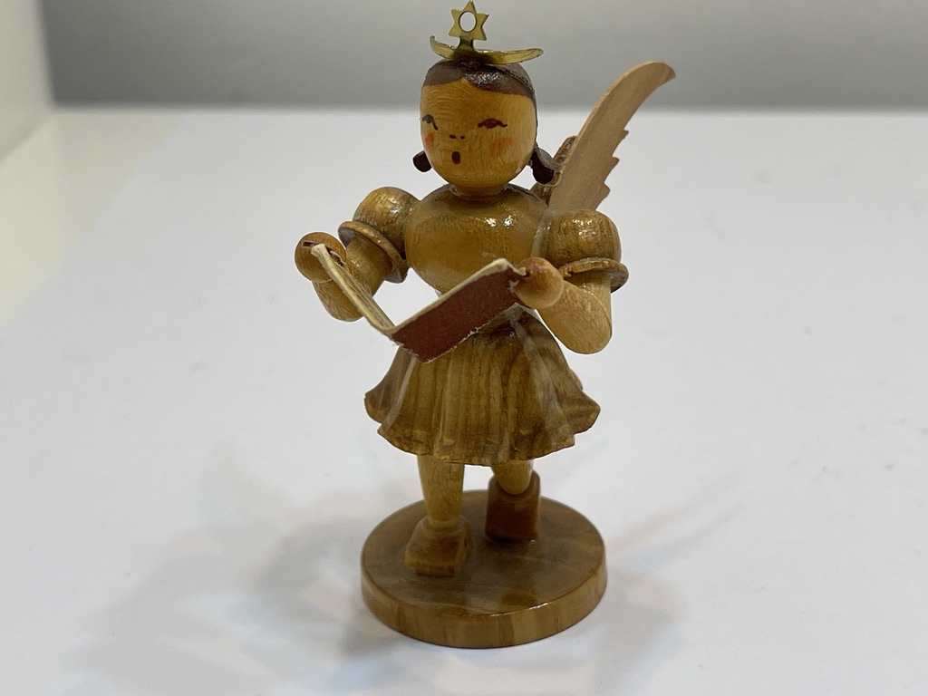 Erzgebirge Blank Figur Engel 6,8 cm.   Zustand siehe Fotos             