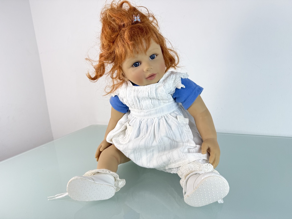 Künstlerpuppe Doris Stannat Vinyl Puppe 64 cm. Top Zustand  