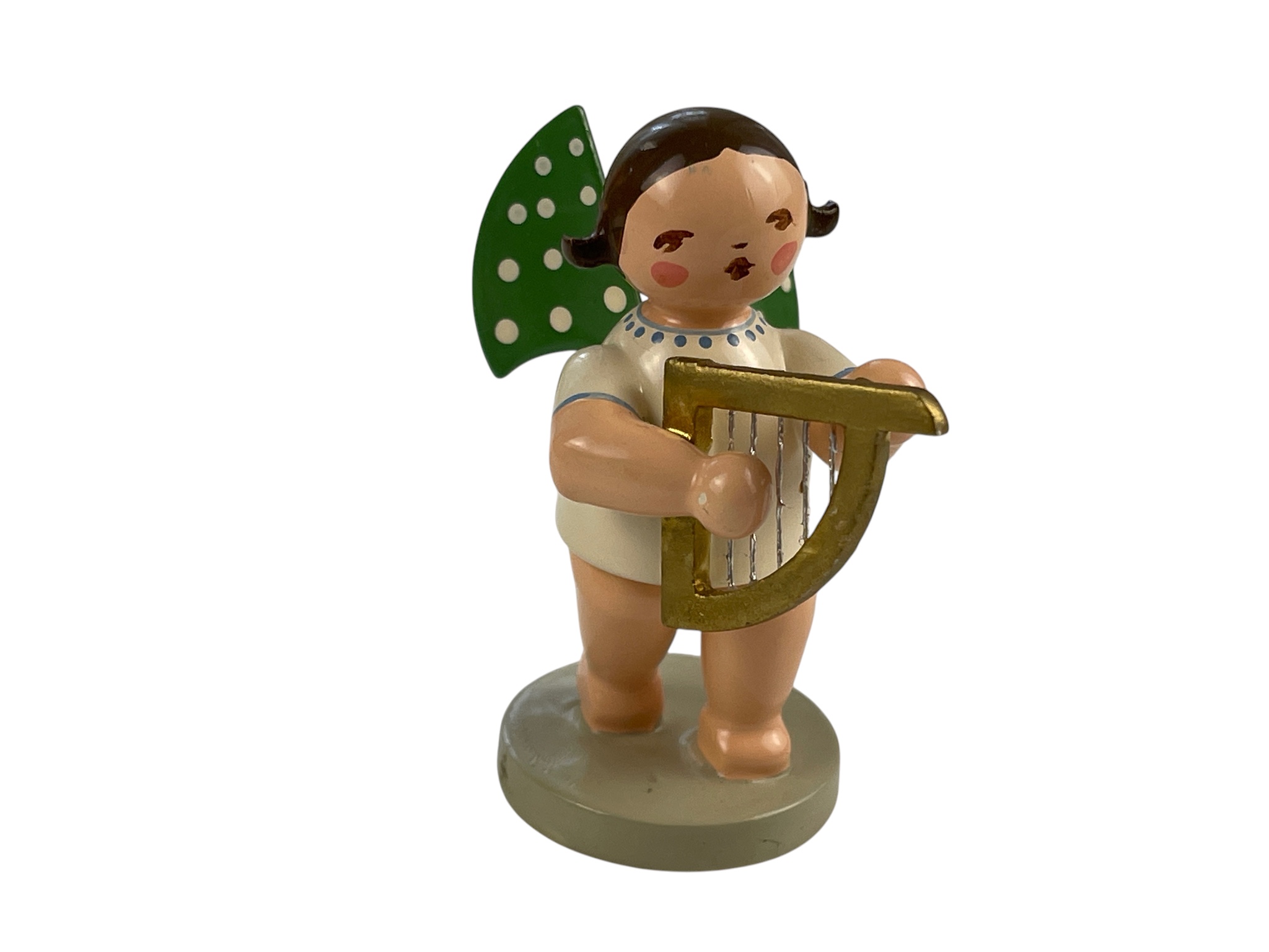  Erzgebirge Figur Engel 6 cm. Zustand siehe Fotos  