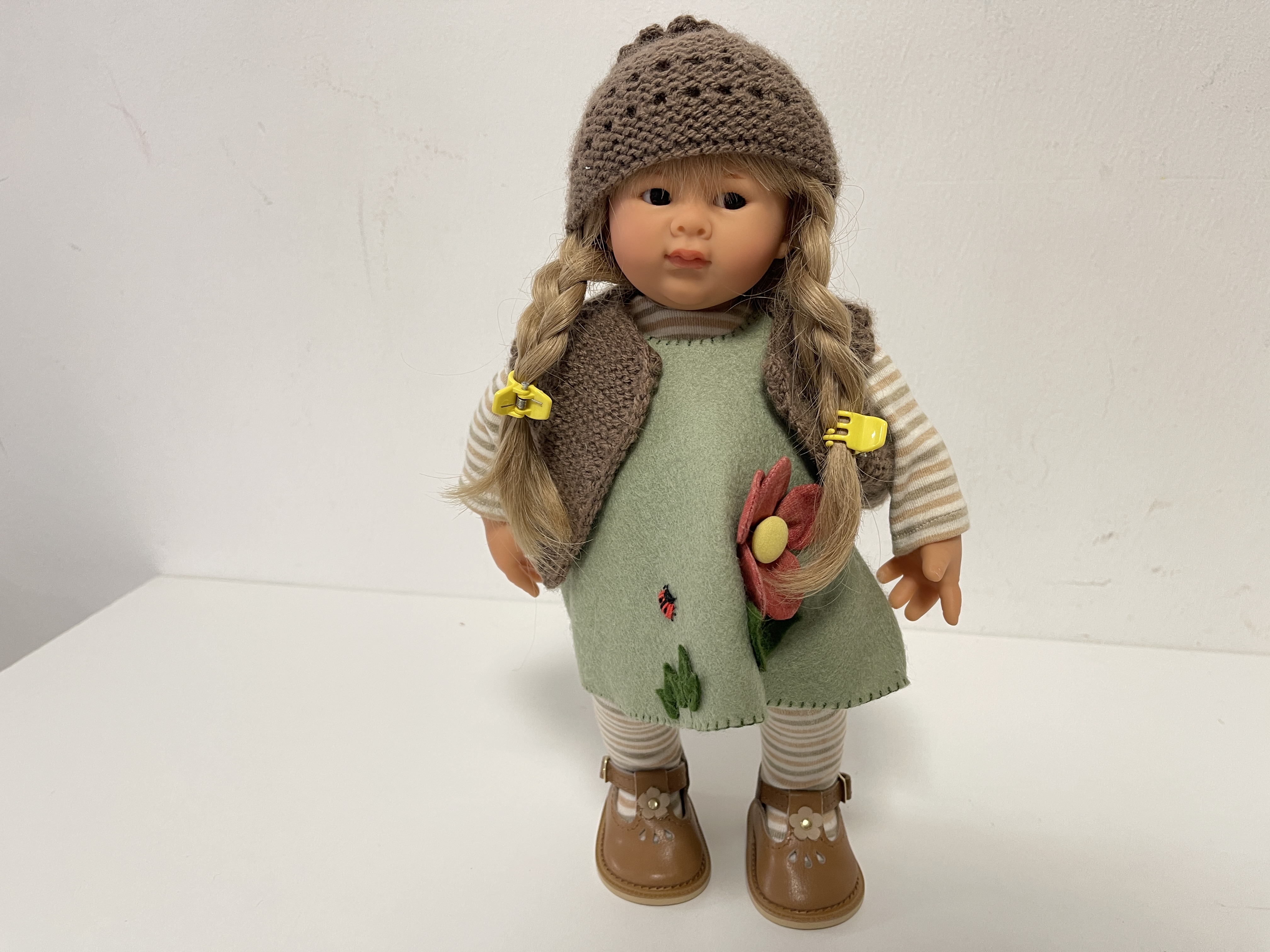 Künstlerpuppe Rosemarie Anna Müller Vinyl Puppe Pummeline  33 cm. Top Zustand  