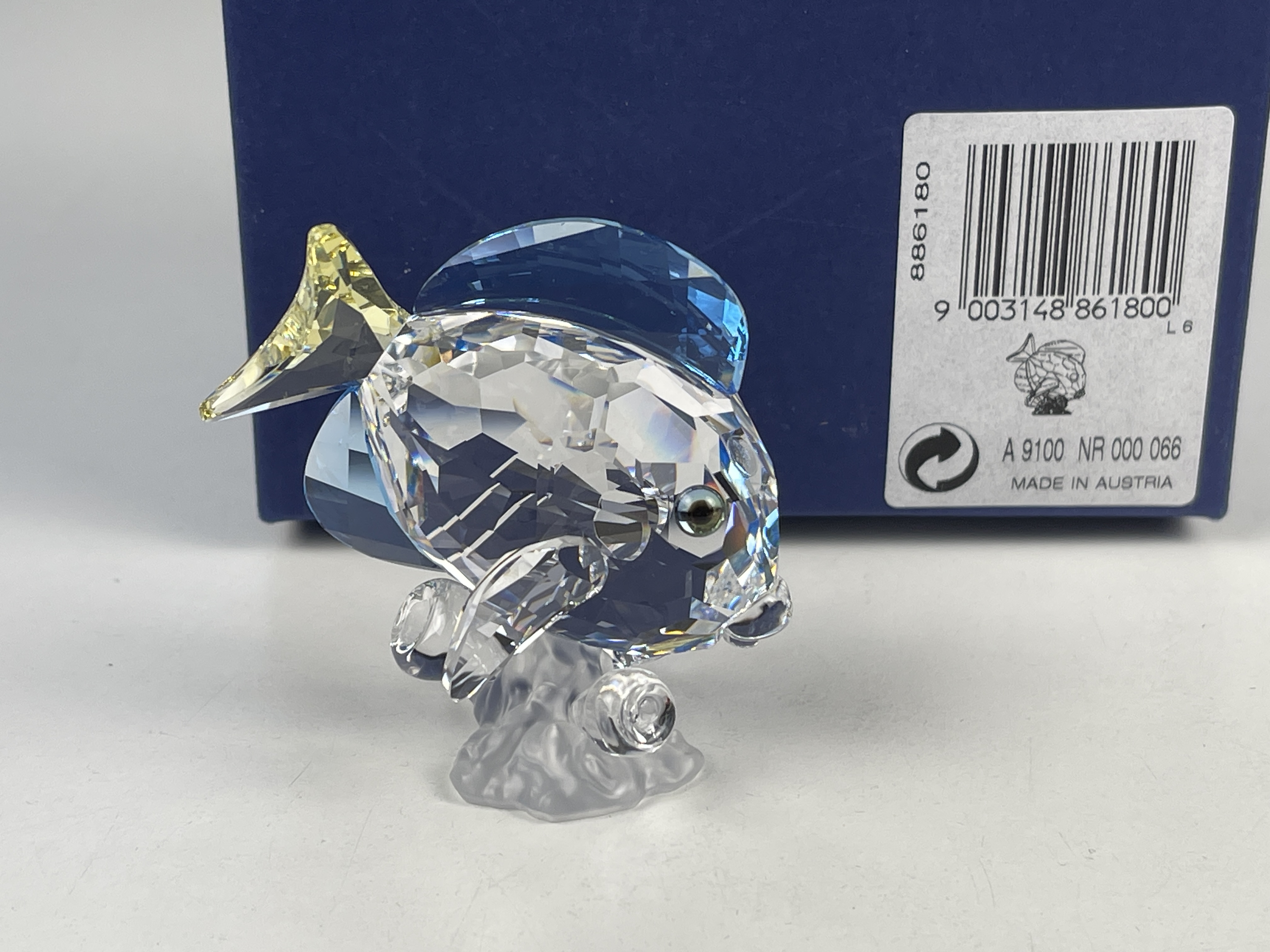 Swarovski Figur 886180 Doktorfisch Farbig 6 cm. Mit Ovp & Zertifikat.   