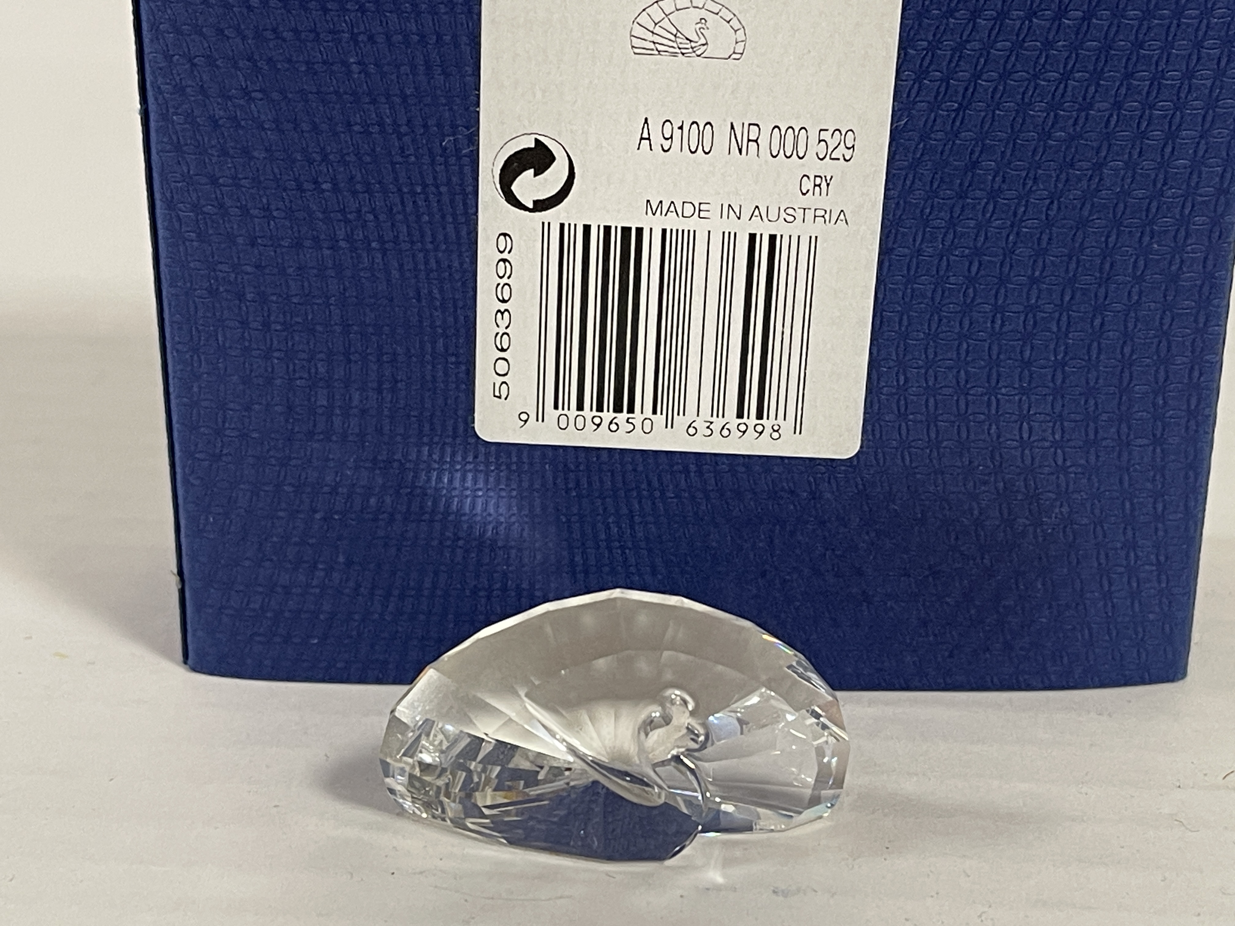 Swarovski Figur 5063699 Briefbeschwerer Pfau 4 cm. mit OVP + Zertifikat  