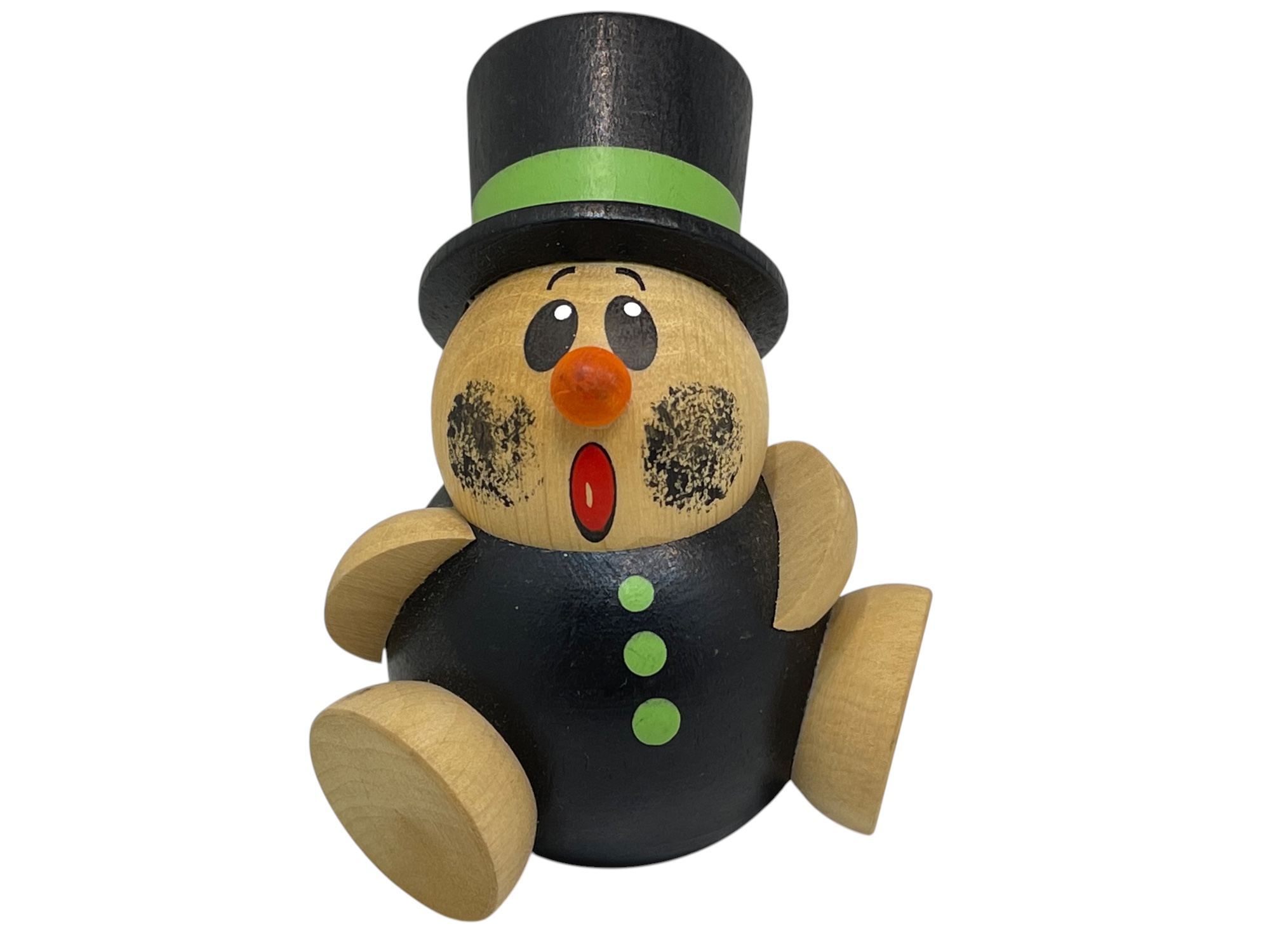Erzgebirge Figur Kugel Schornsteinfeger  cm. Top Zustand 