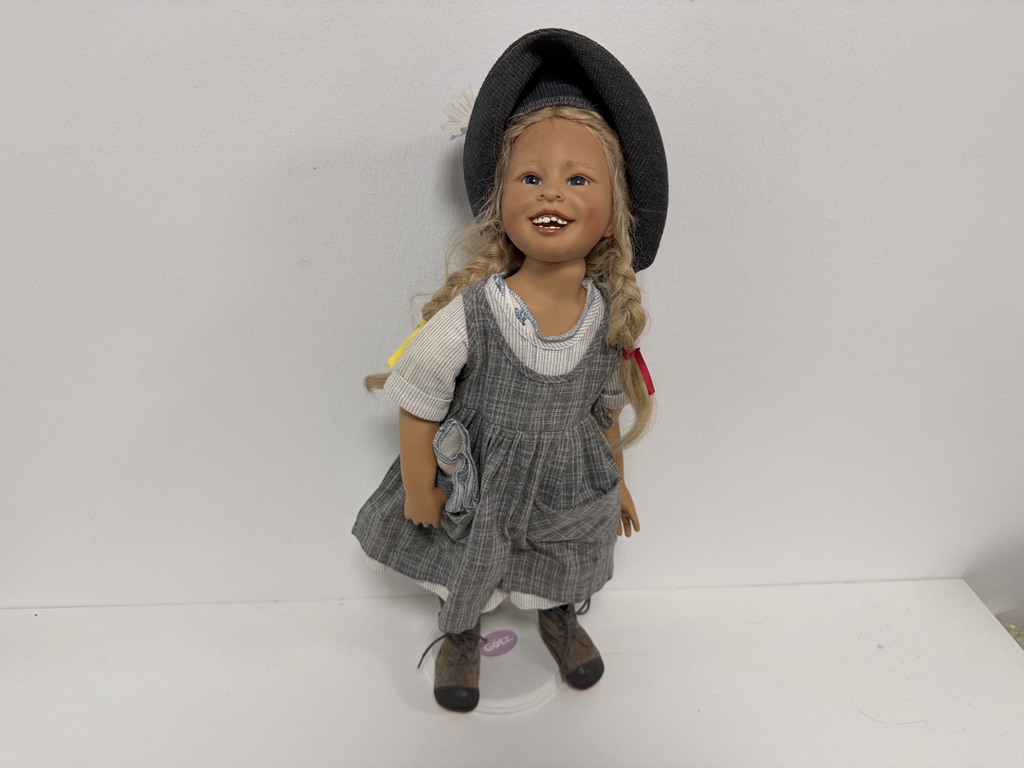 Künstlerpuppe Heidi Plusczok Vinyl Puppe 60 cm. Top Zustand