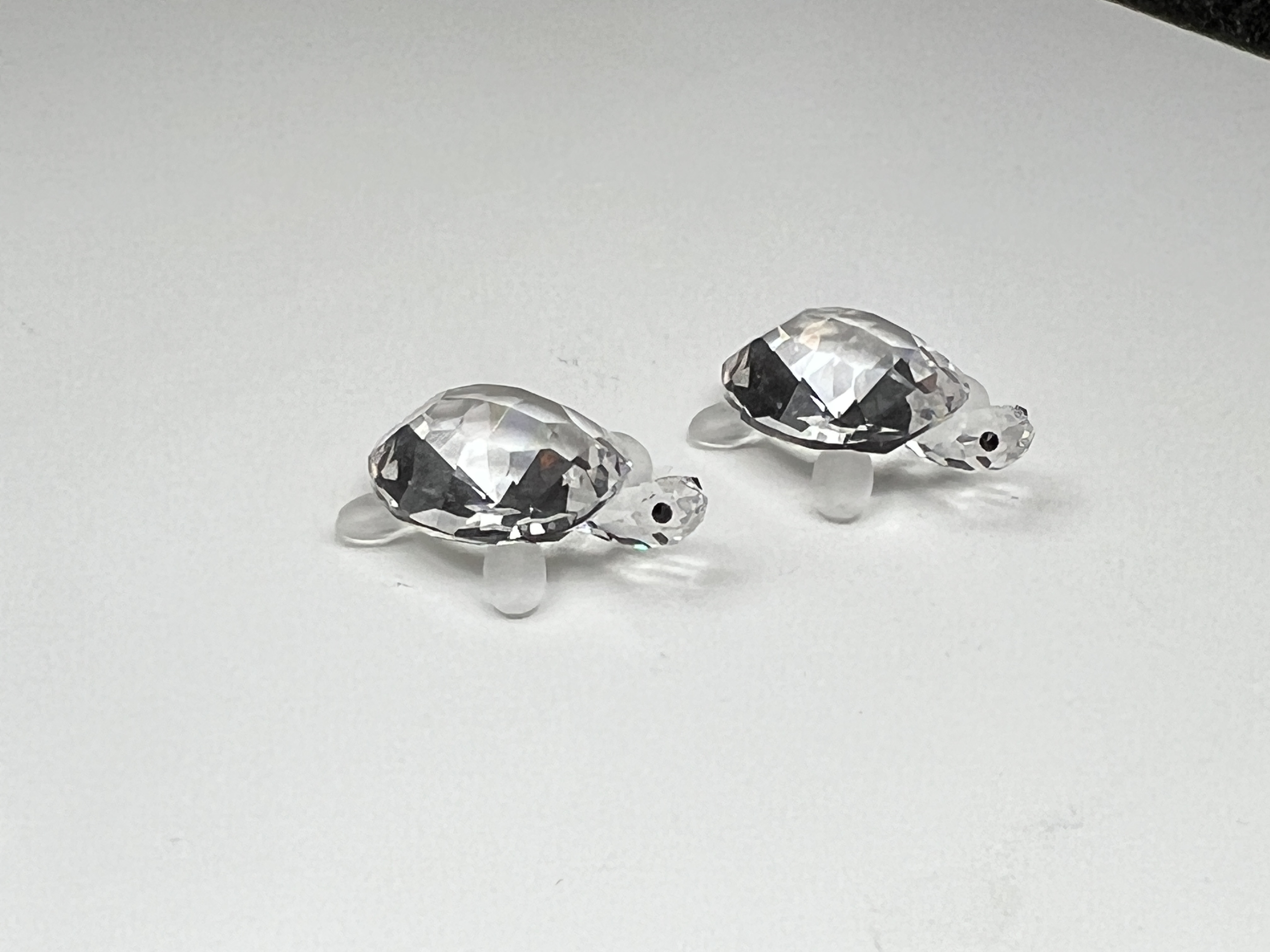 Swarovski Kristall 220960 Figur 2 Schildkröten je 2,6 cm. Top Zustand  