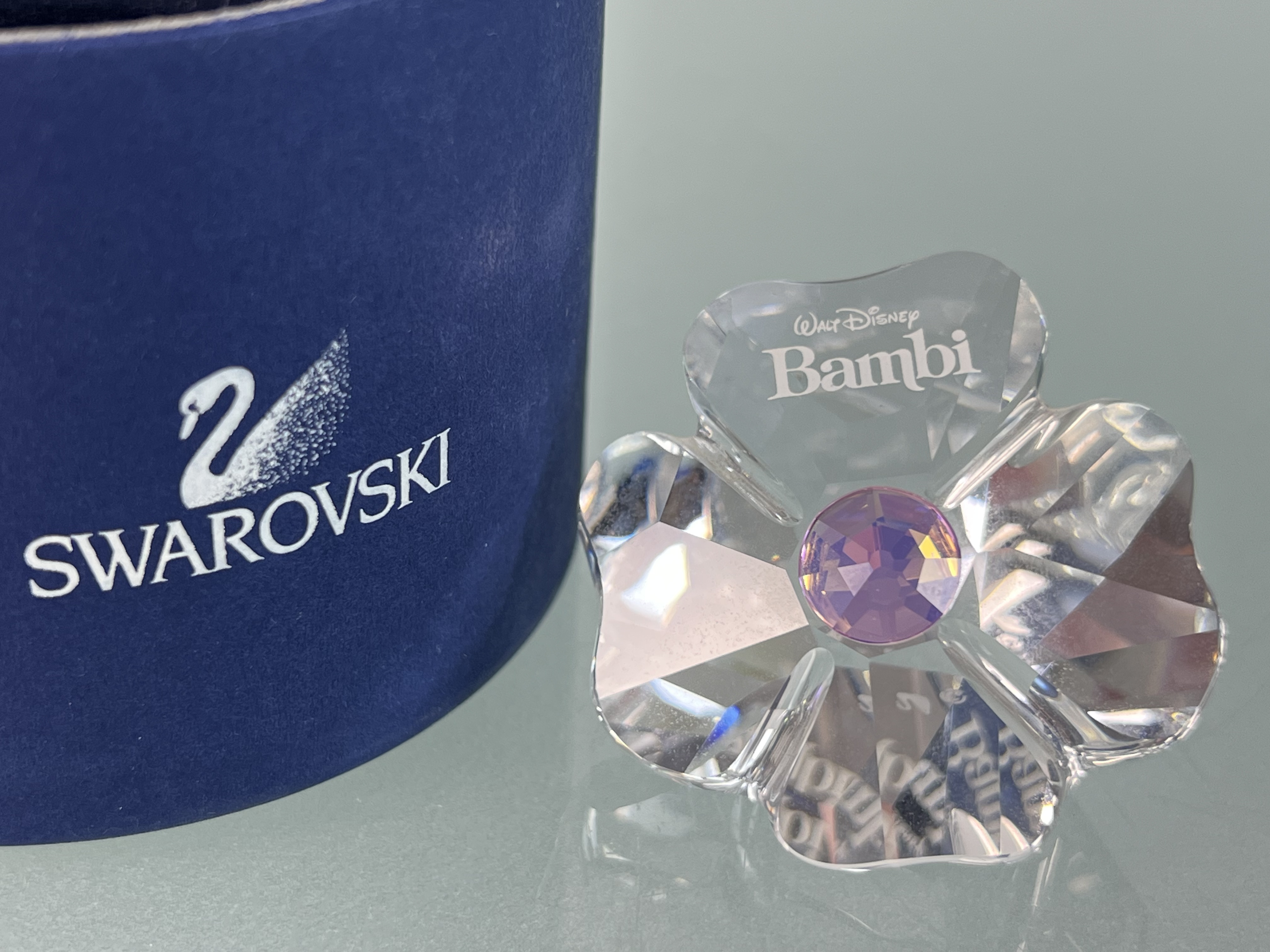 Swarovski Figur 955432 Disney Plakette Bambi 4,5 cm. Mit OVP + Zertifikat. Top Zustand