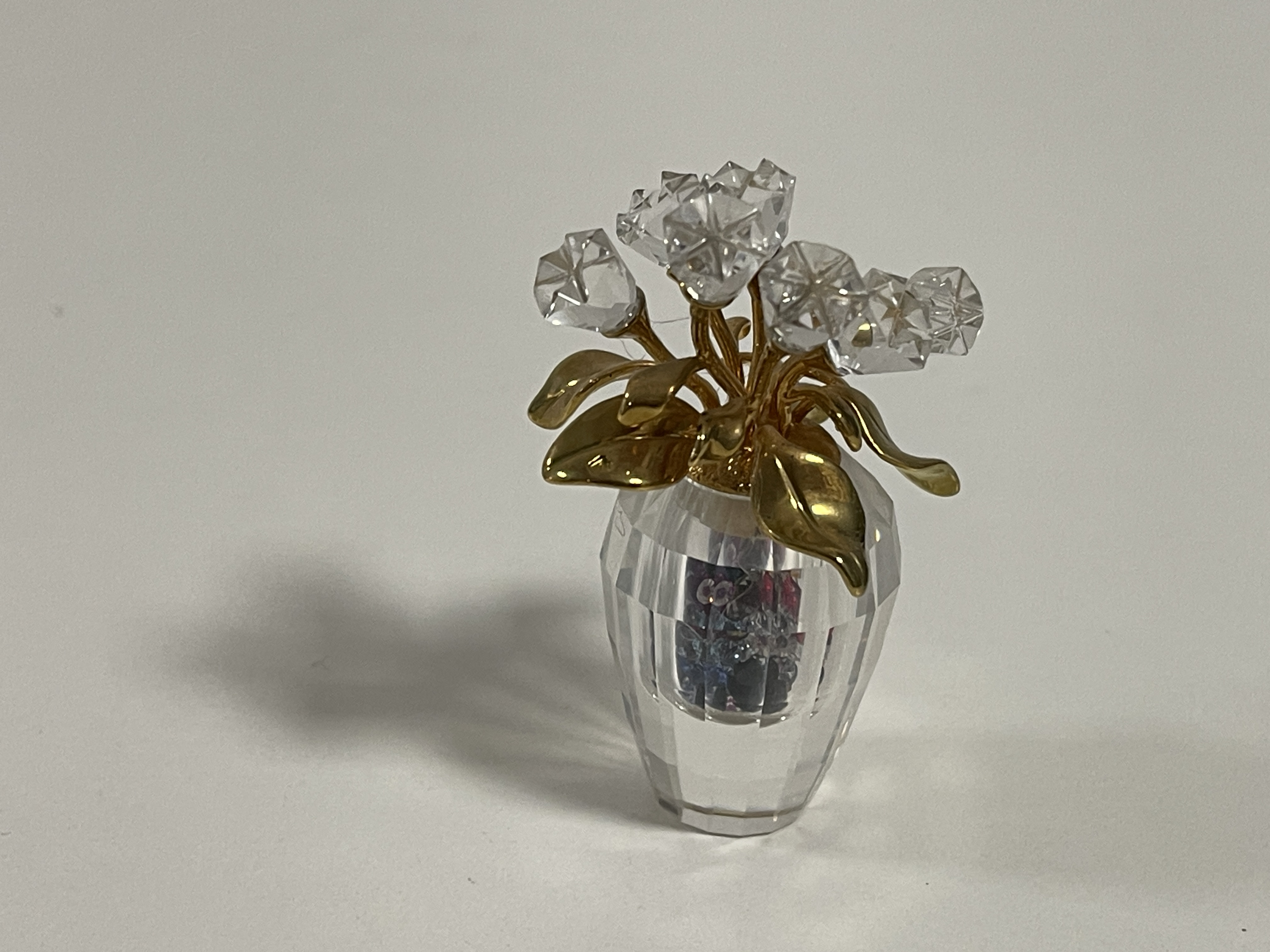 Swarovski Figur 210825 Vase Blumen 5,6 cm. Top Zustand  