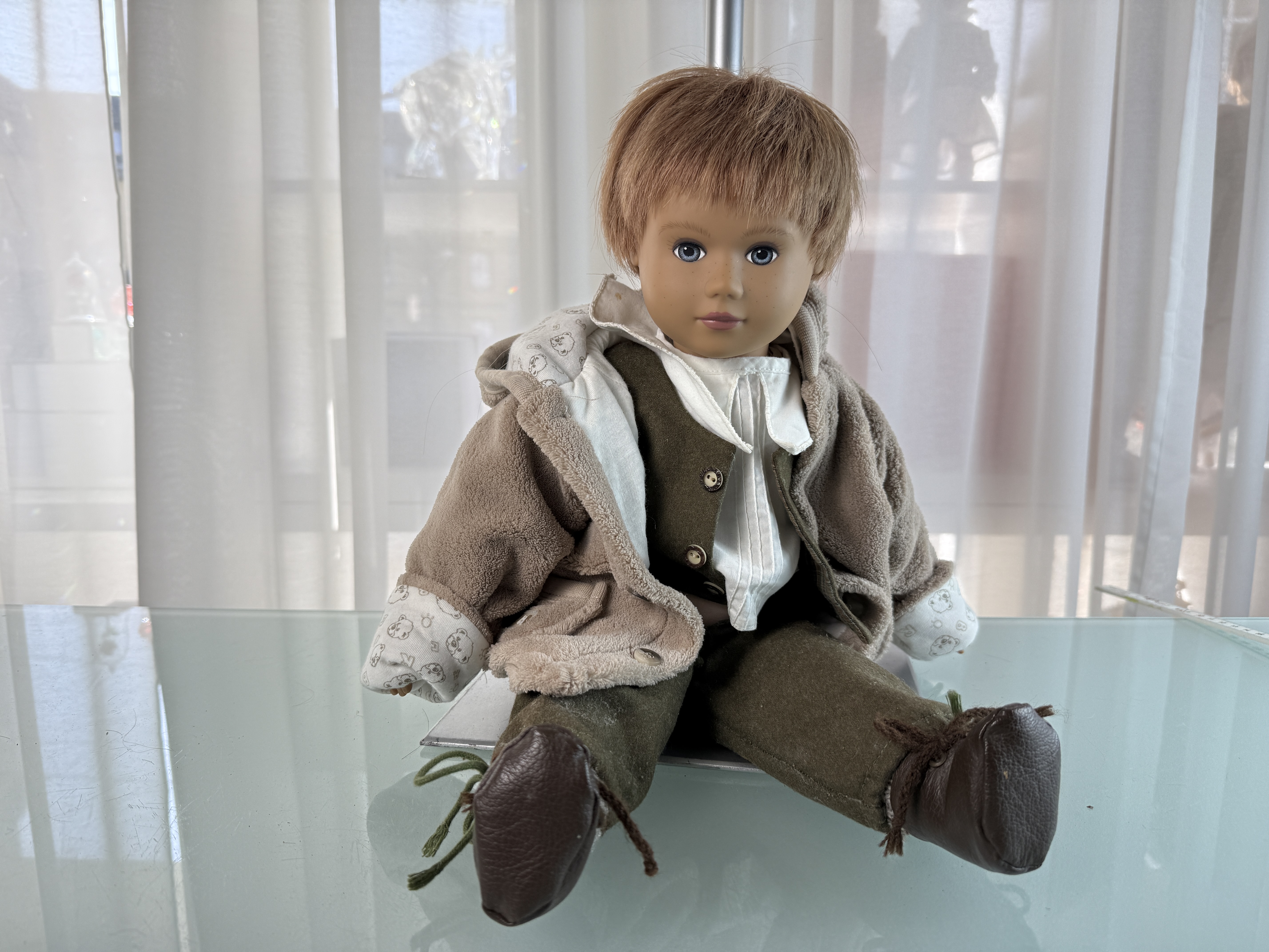 Künstlerpuppe Sammler Sigikid Vinyl Puppe 47 cm Top Zustand   
