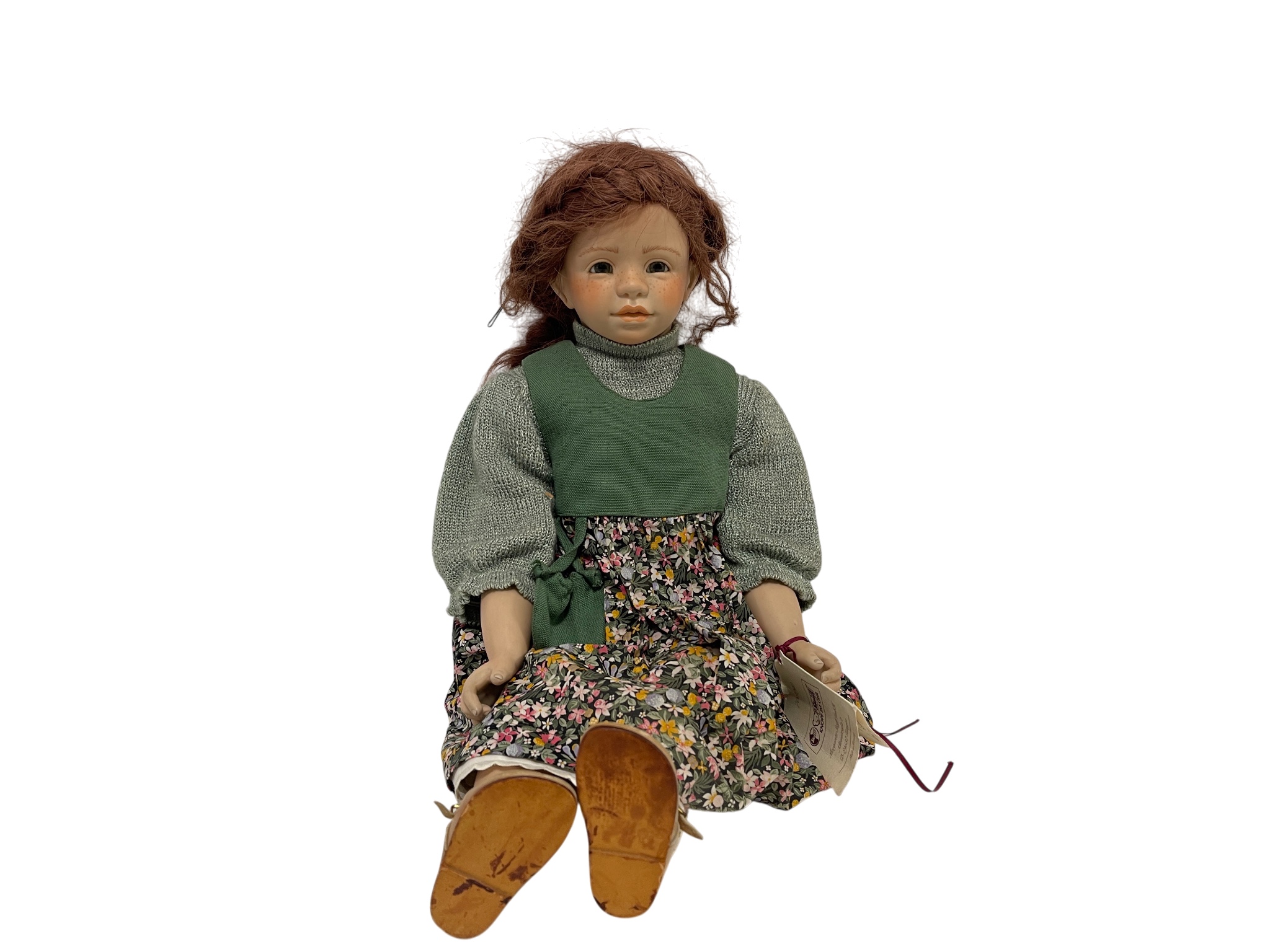 Steiff Puppe Rosa Adami  Puppe  Porzellan 60 cm. Guter Zustand   