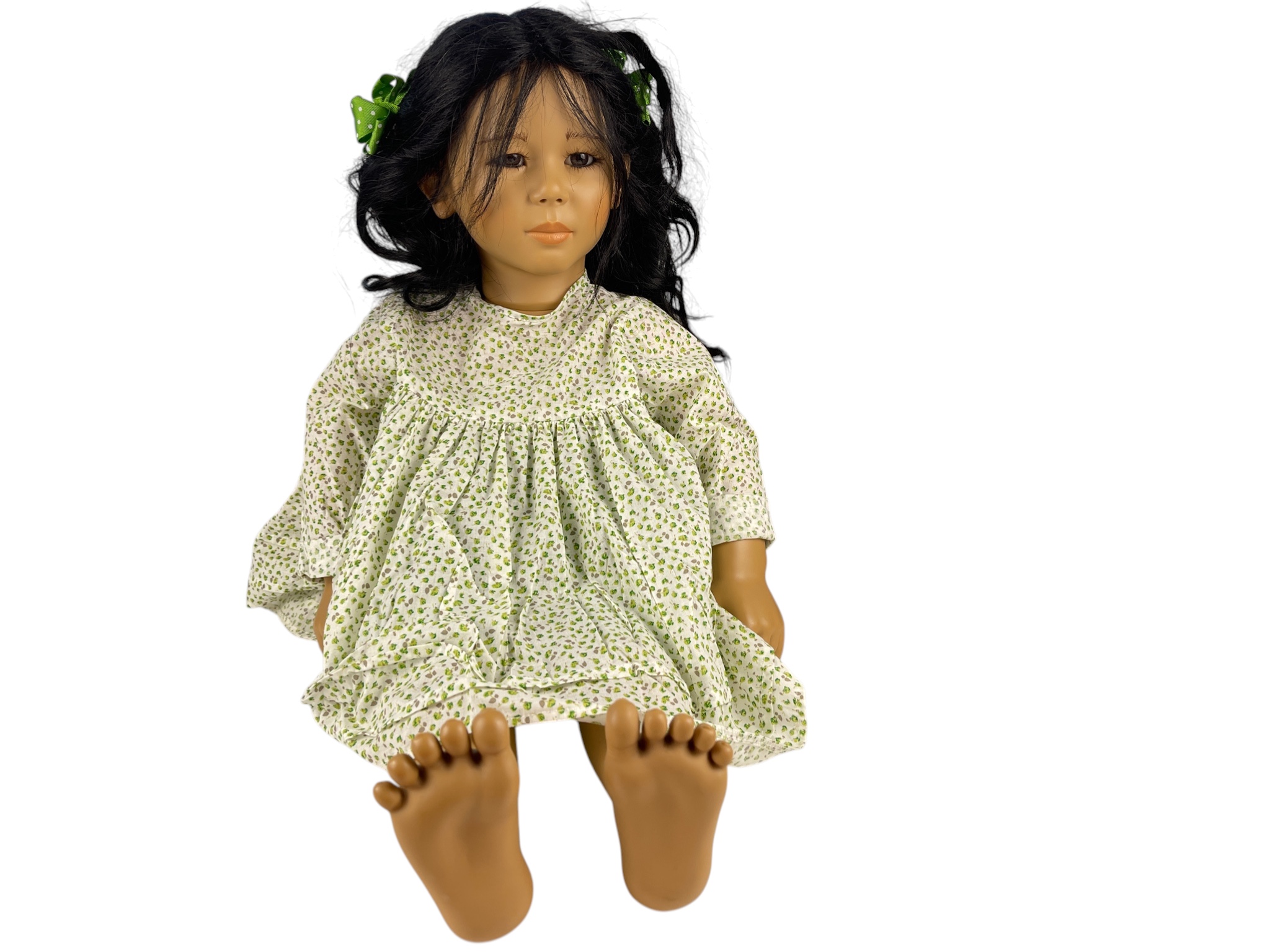 Annette Himstedt Puppe Vinyl Künstlerpuppe Michiko 80 cm. Top Zustand  