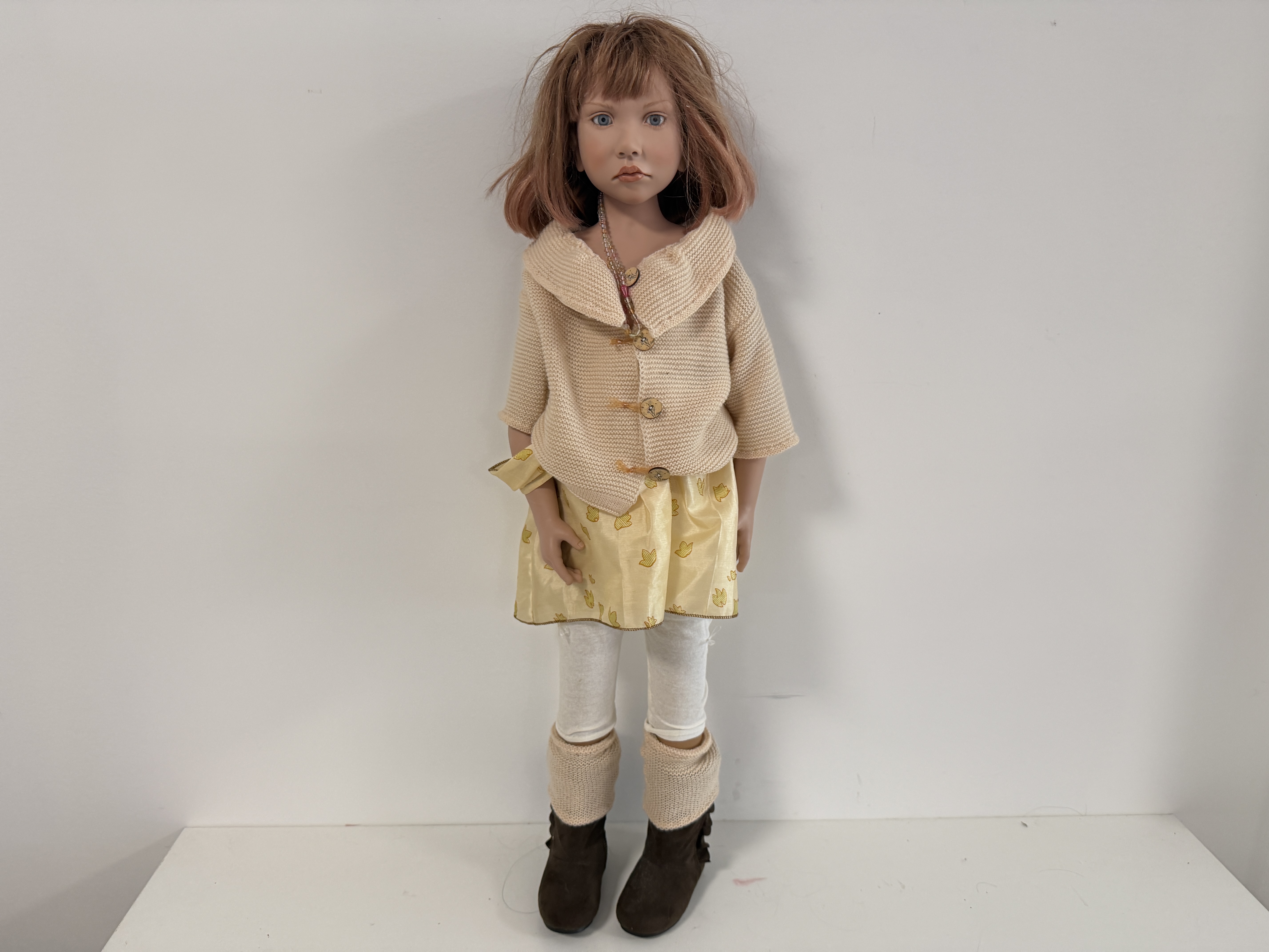 Zwergnase Künstlerpuppe Nicole Marschollek Puppe 90 cm. Top Zustand   