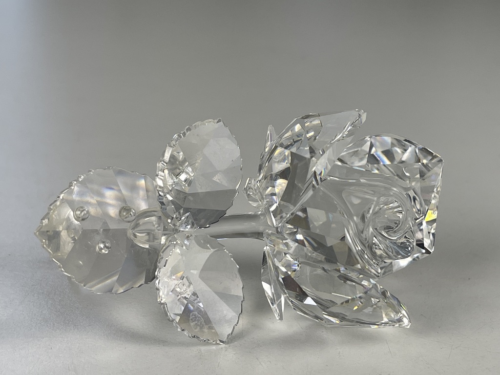 Swarovski Figur 174956 liegende Rose 8,5 cm. Top Zustand  