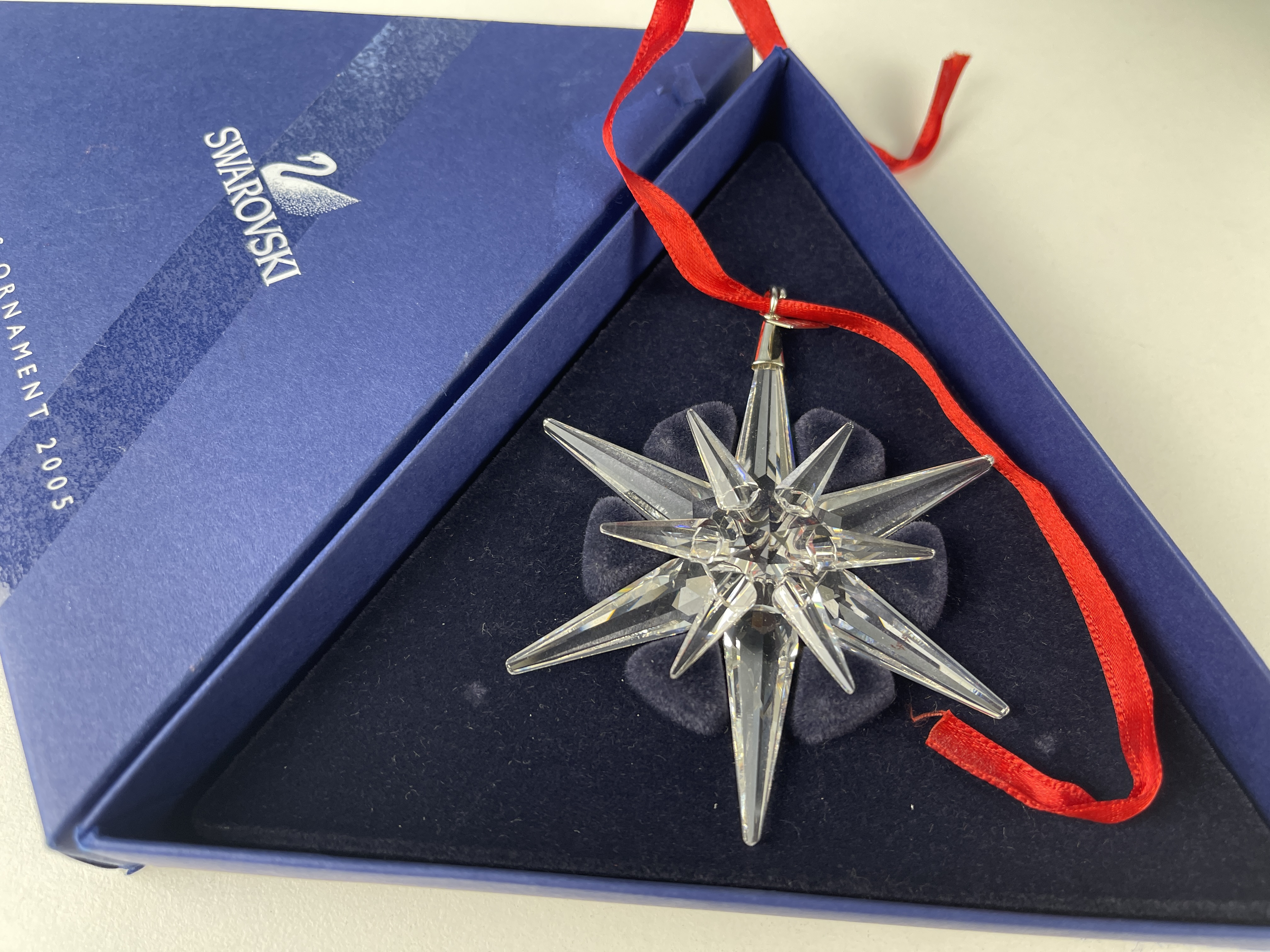 Swarovski Figur 680502 Weihnachtsstern 2005 Groß 8 cm. Inkl. Kiste - Top Zustand  