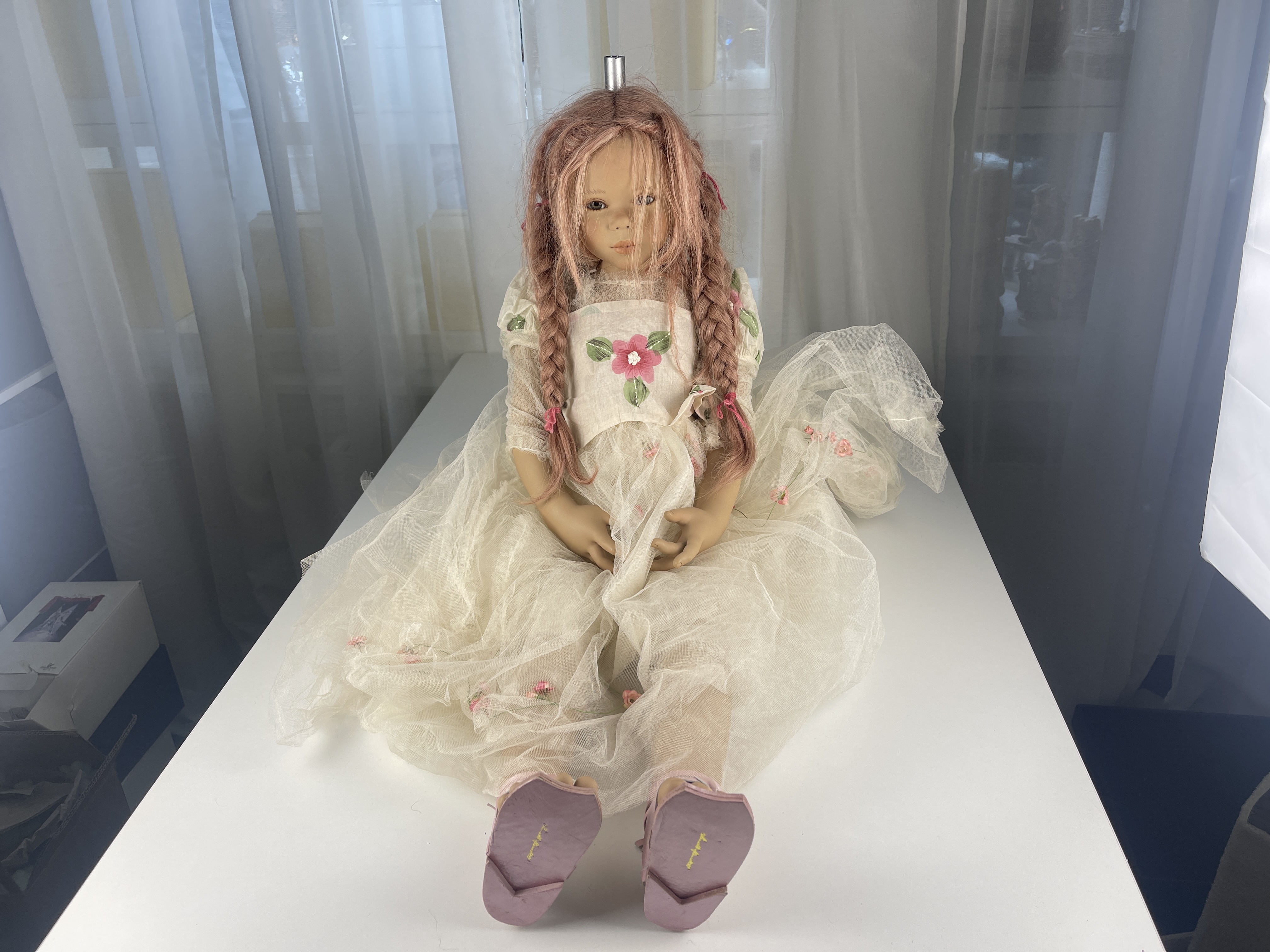 Annette Himstedt Puppe Vinyl Lisa Lu 85 cm. Top Zustand. 