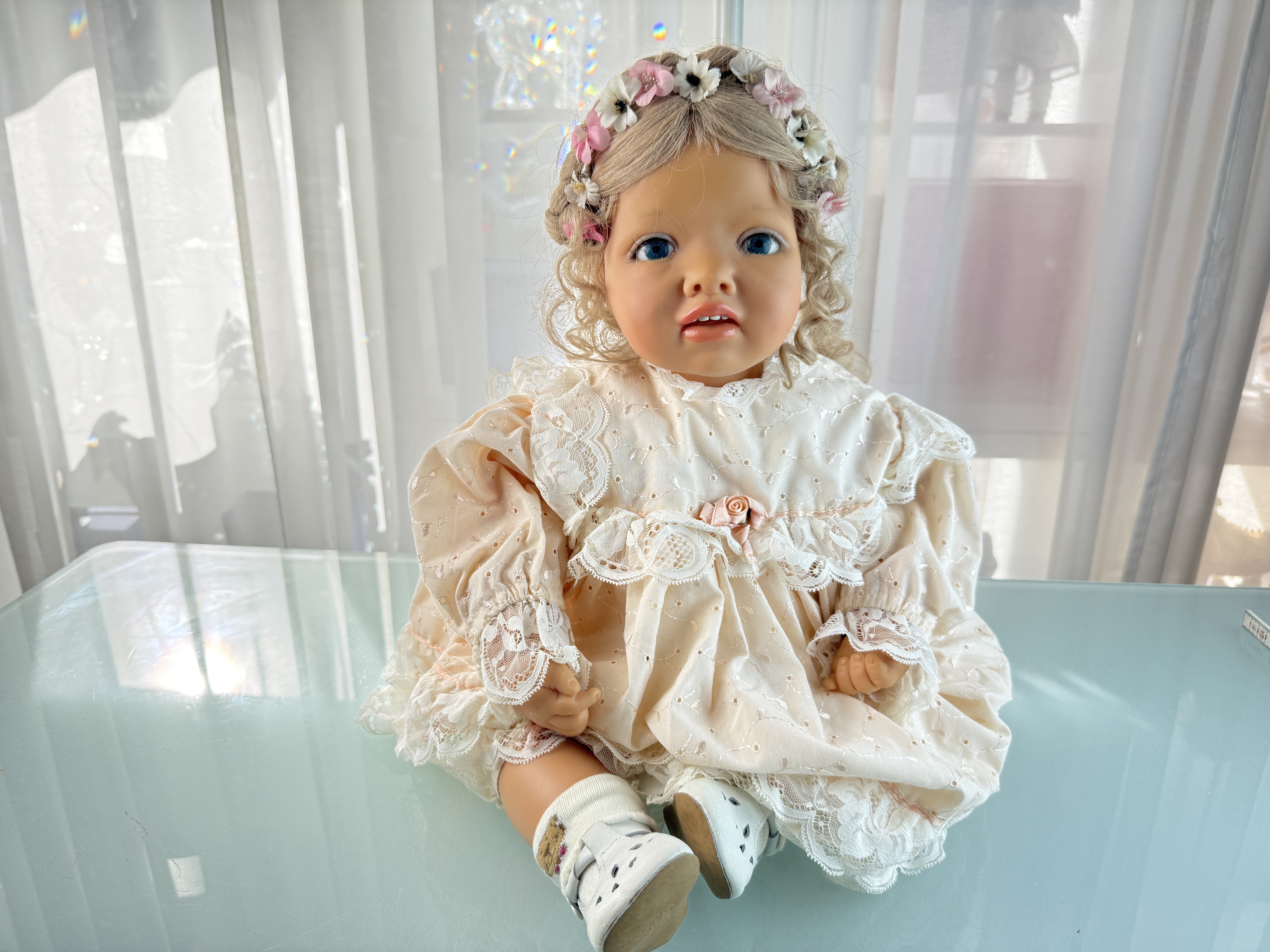 Künstlerpuppe Sammler Götz Carin Lossnitzer Vinyl Puppe 54 cm. Top Zustand