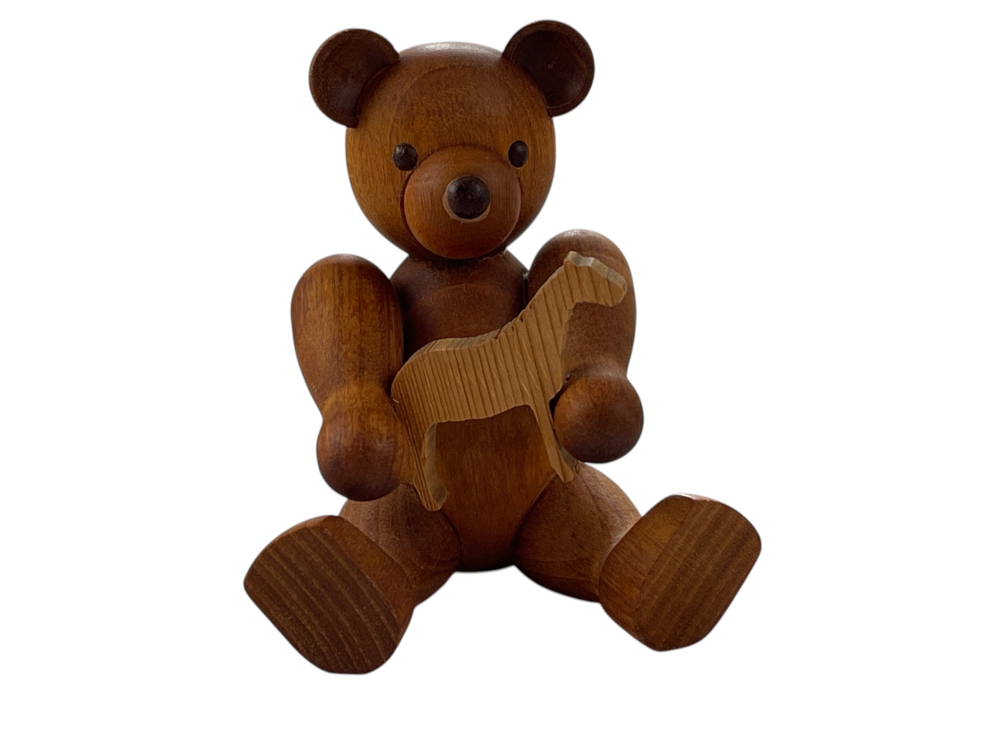 Erzgebirge Seiffener Figur Teddybär 7 cm. Top Zustand  