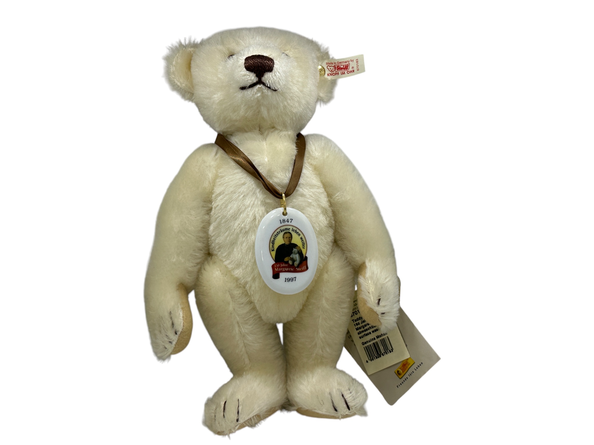  Steiff Tier 670183 150th Geburtstags Teddy Bär 28  cm Top Zustand  