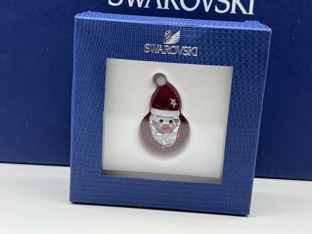 Swarovski Figur 1143323 Schaukelnder Weihnachtsmann 5 cm. Ovp & Zertifikat.  Top Zustand   