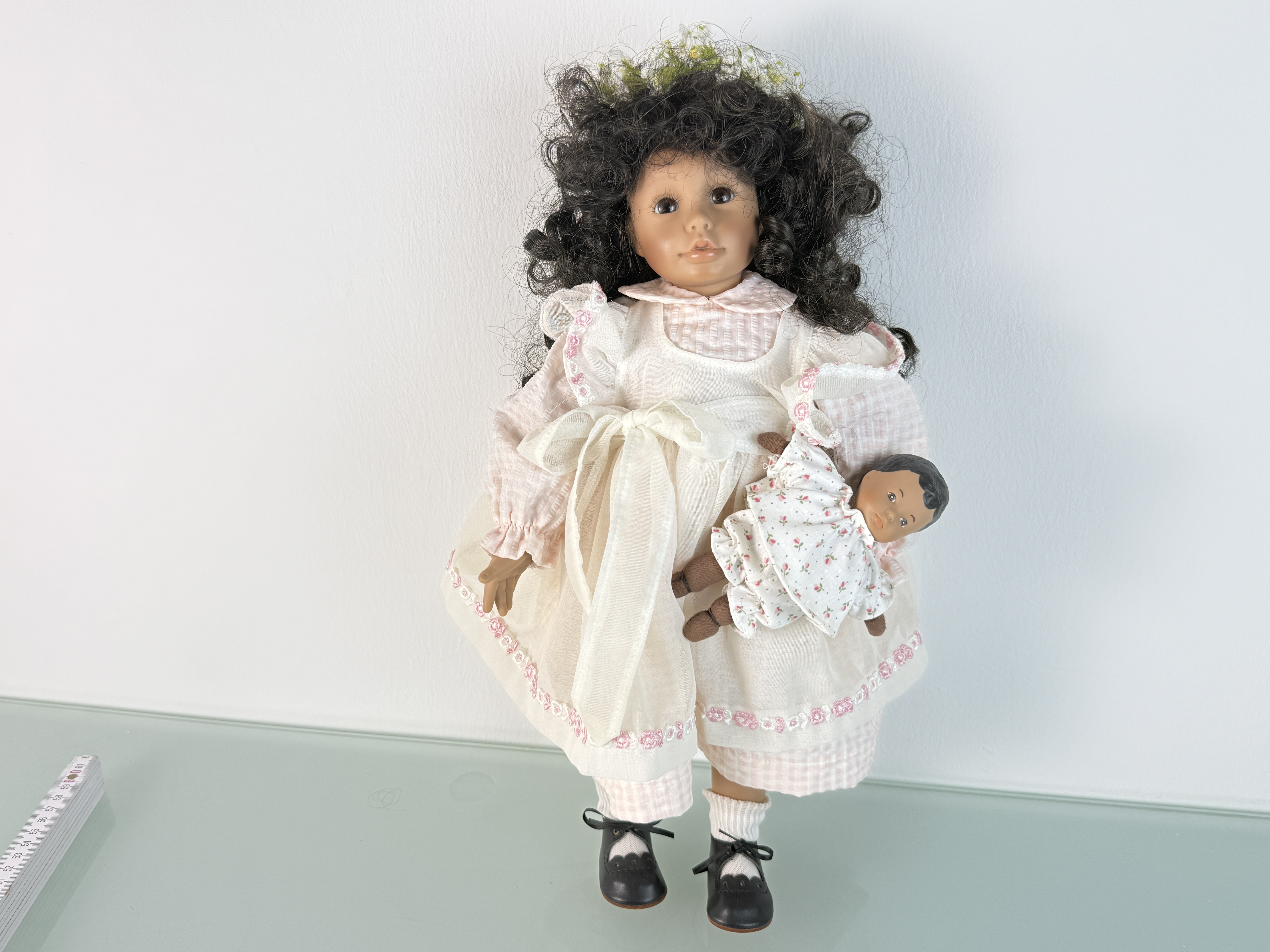 Künstlerpuppe Vinyl Puppe 42 cm. Top Zustand