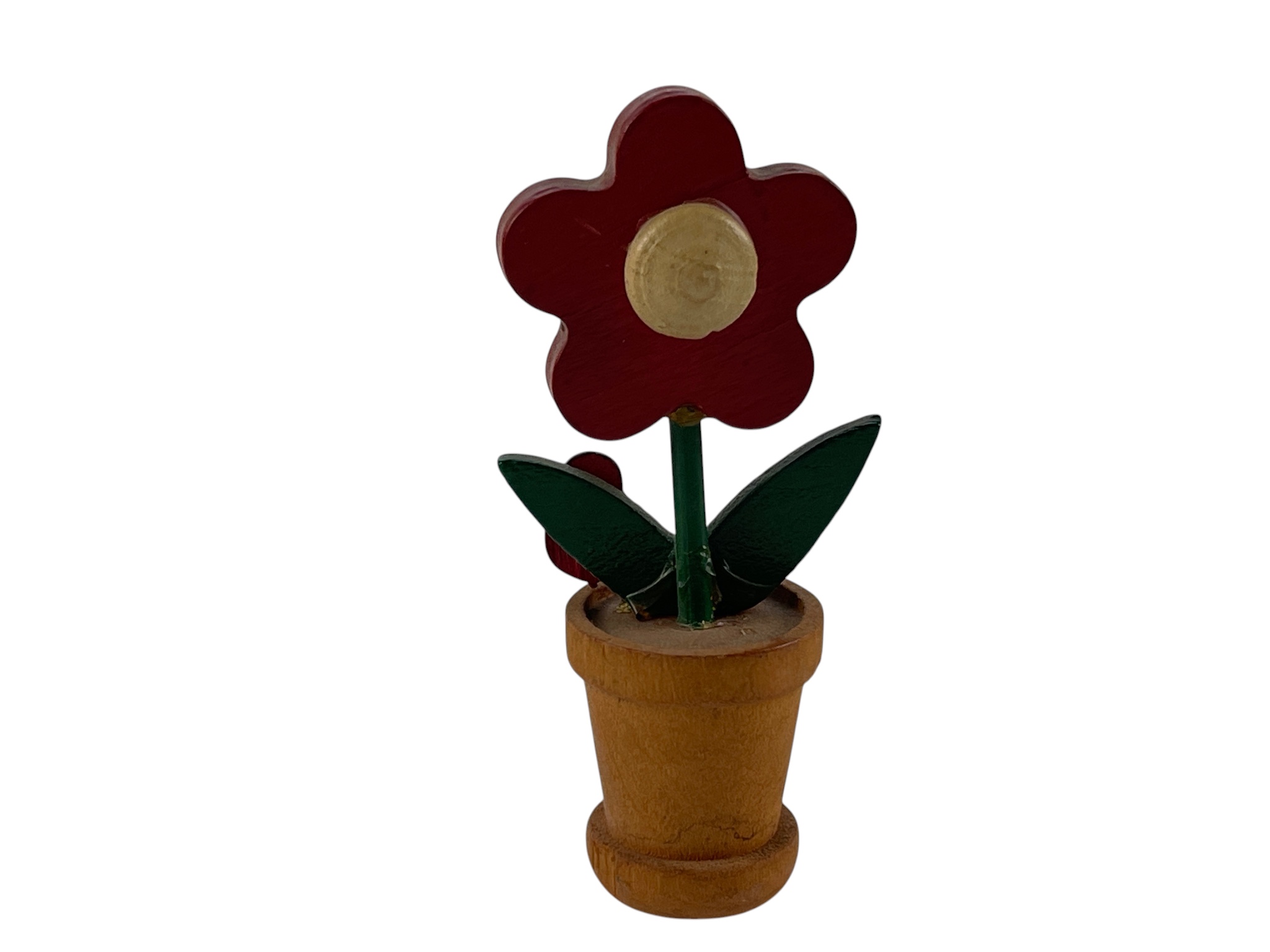 Erzgebirge Figur Sammler Holz Figur Blume 8 cm.  Zustand siehe Fotos 