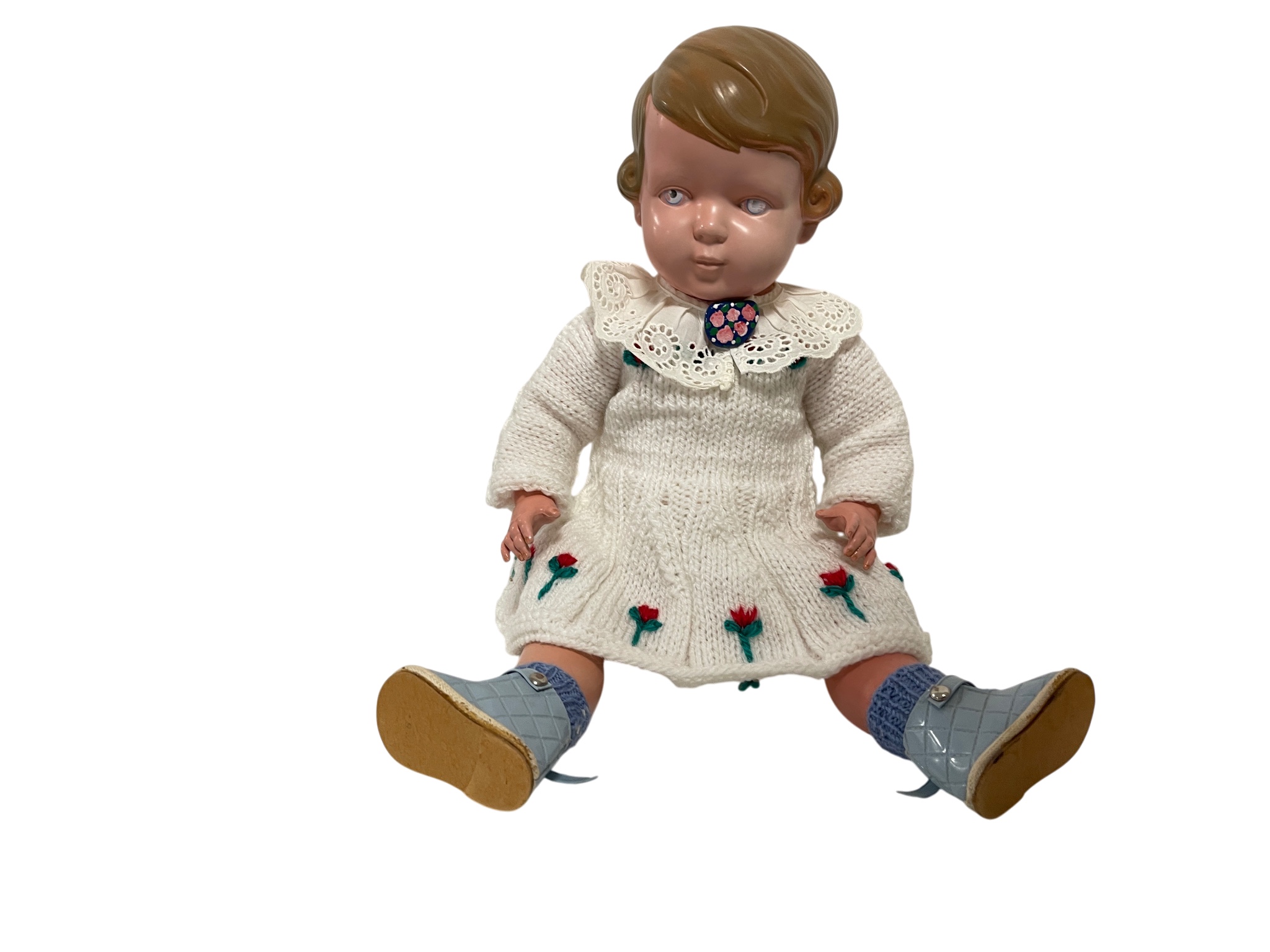 Künstlerpuppe alte Puppe 42 cm Zustand siehe Fotos   