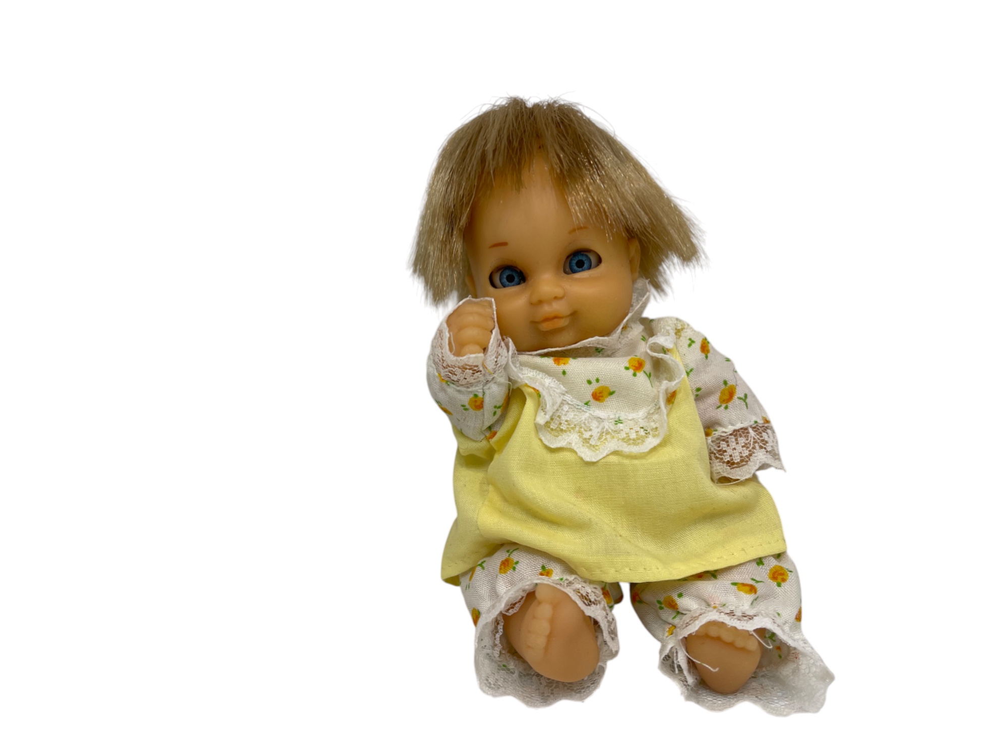 Sammler Puppe Vinyl Puppe 14 cm. Top Zustand   