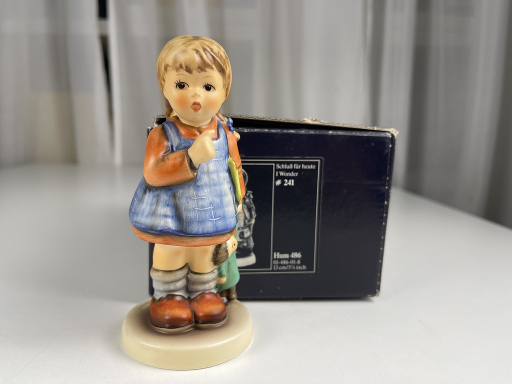 Hummel Figur 486 Schluss für Heute 13 cm 1 Wahl.  + ovp Top Zustand 