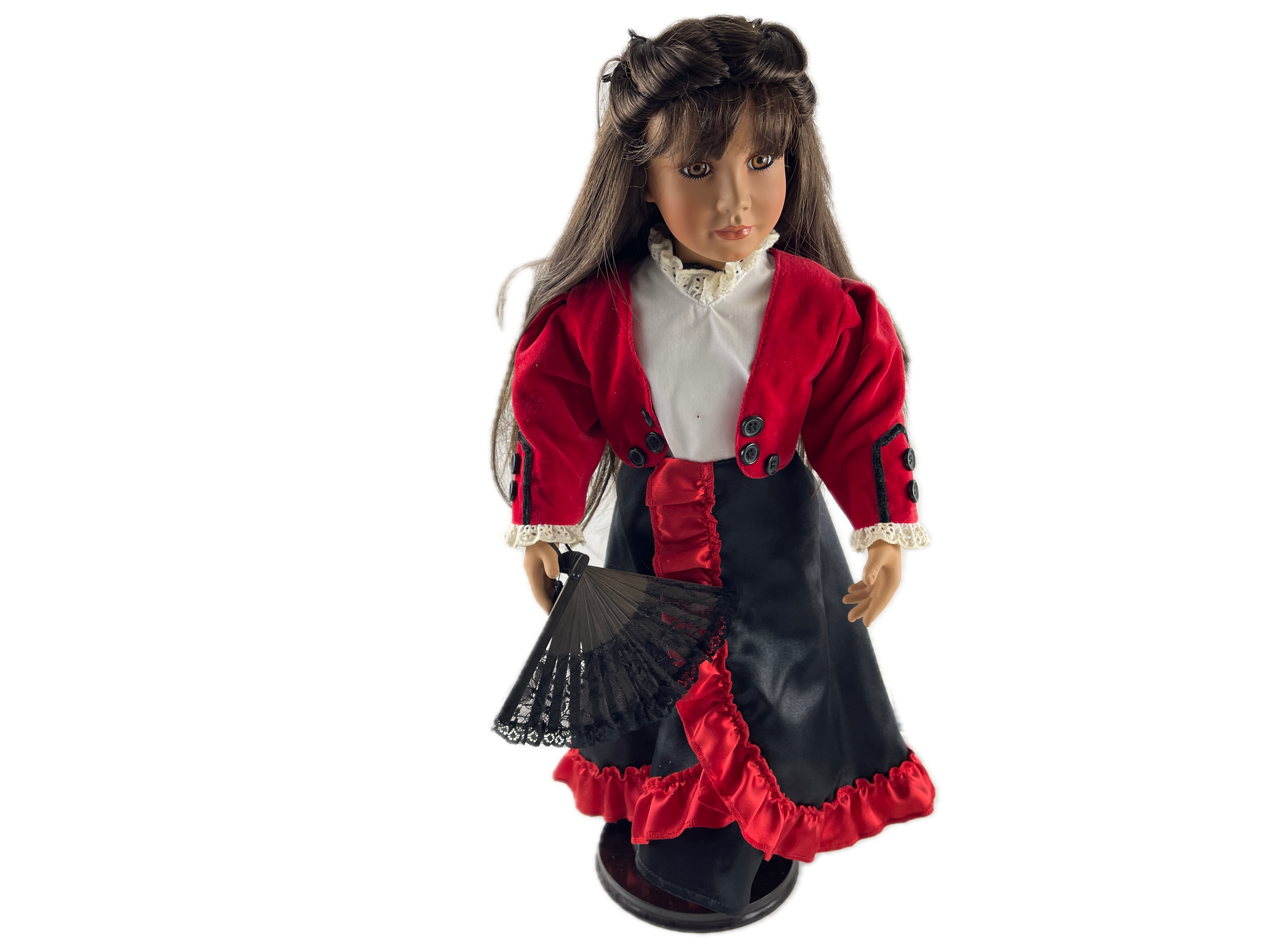 Künstlerpuppe Porzellan Sammler Puppe 52 cm. Top Zustand