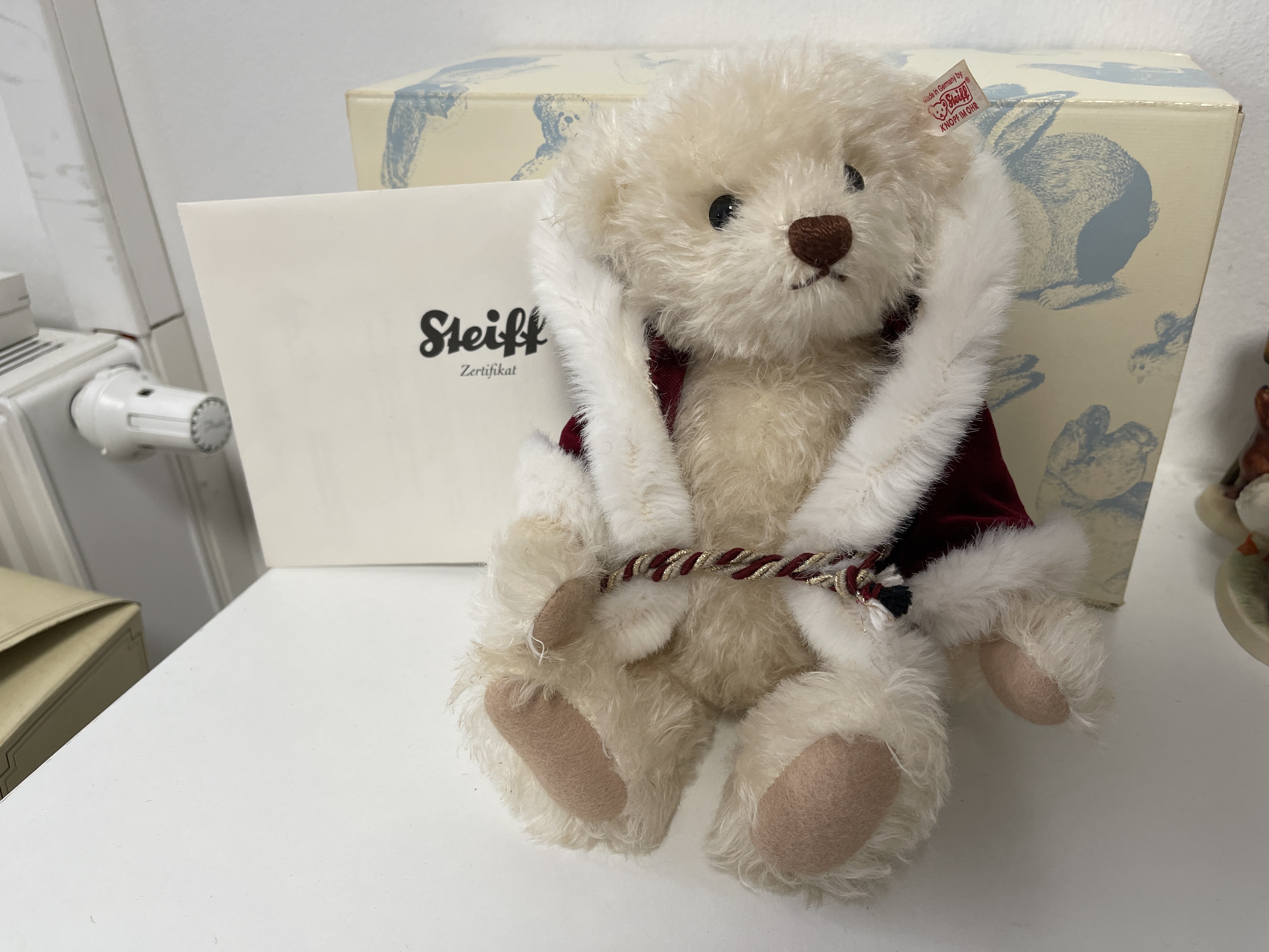 Steiff Teddy Bär 036378 Weihnachtsteddy 29 cm. Top Zustand  + OVP & Zertifikat. 
