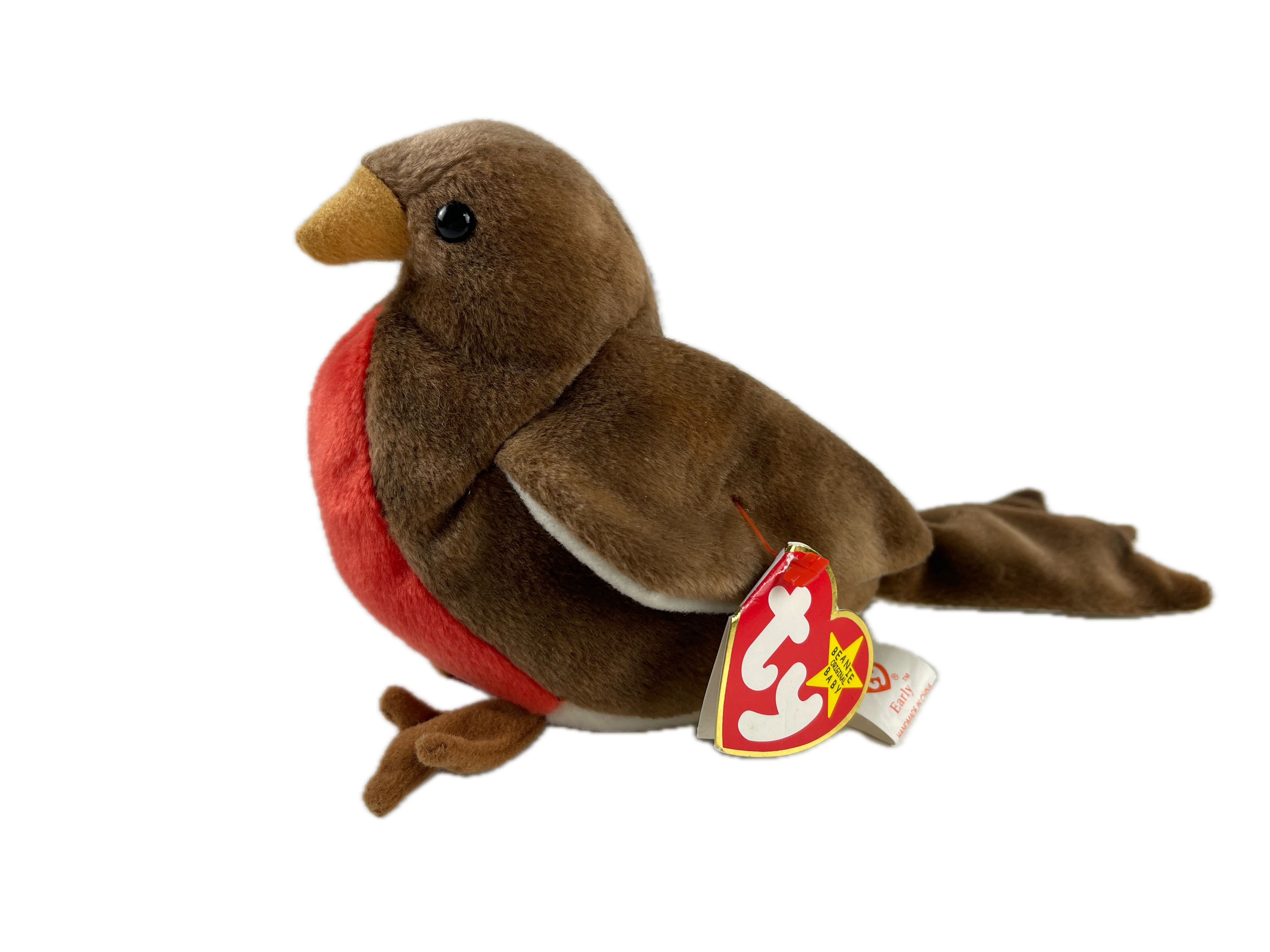 Sammler Stofftier Beanie Babies - Vogel  - 12 cm. Top Zustand