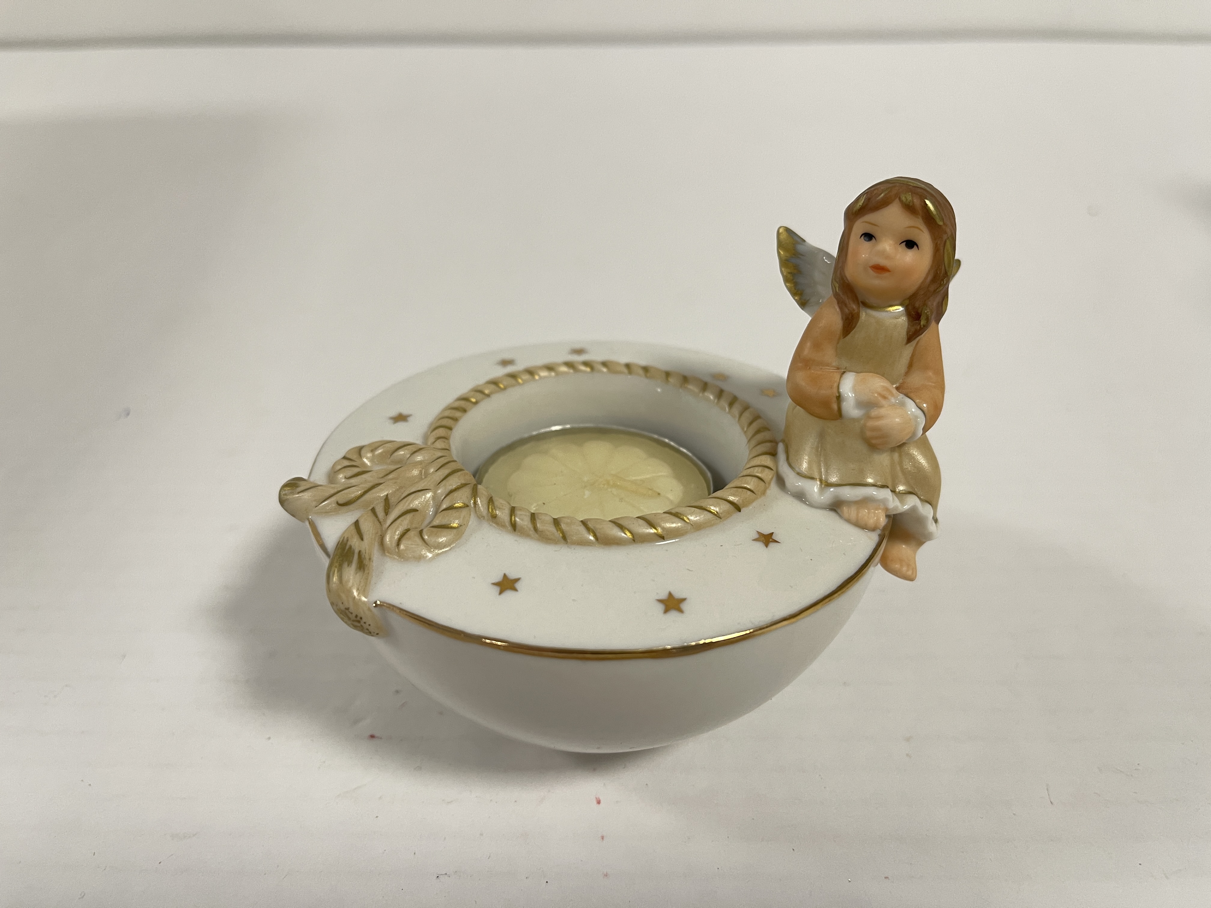 Goebel Figur Engel Teelichthalter 8,5  cm. 1 Wahl - Top Zustand   