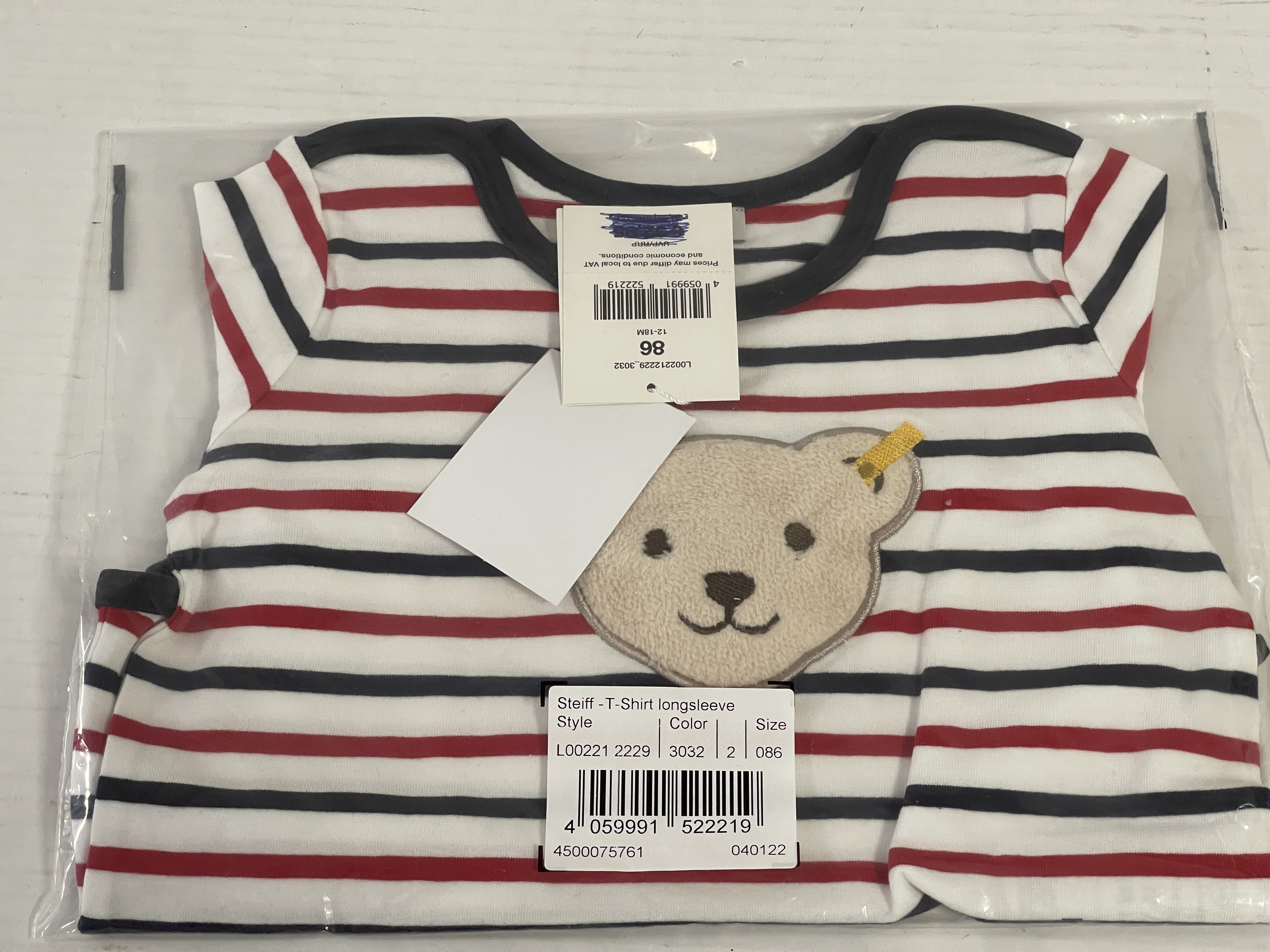 Steiff Baby Bekleidung Longseelve Shirt für Jungs Größe 86 - Top Zustand  