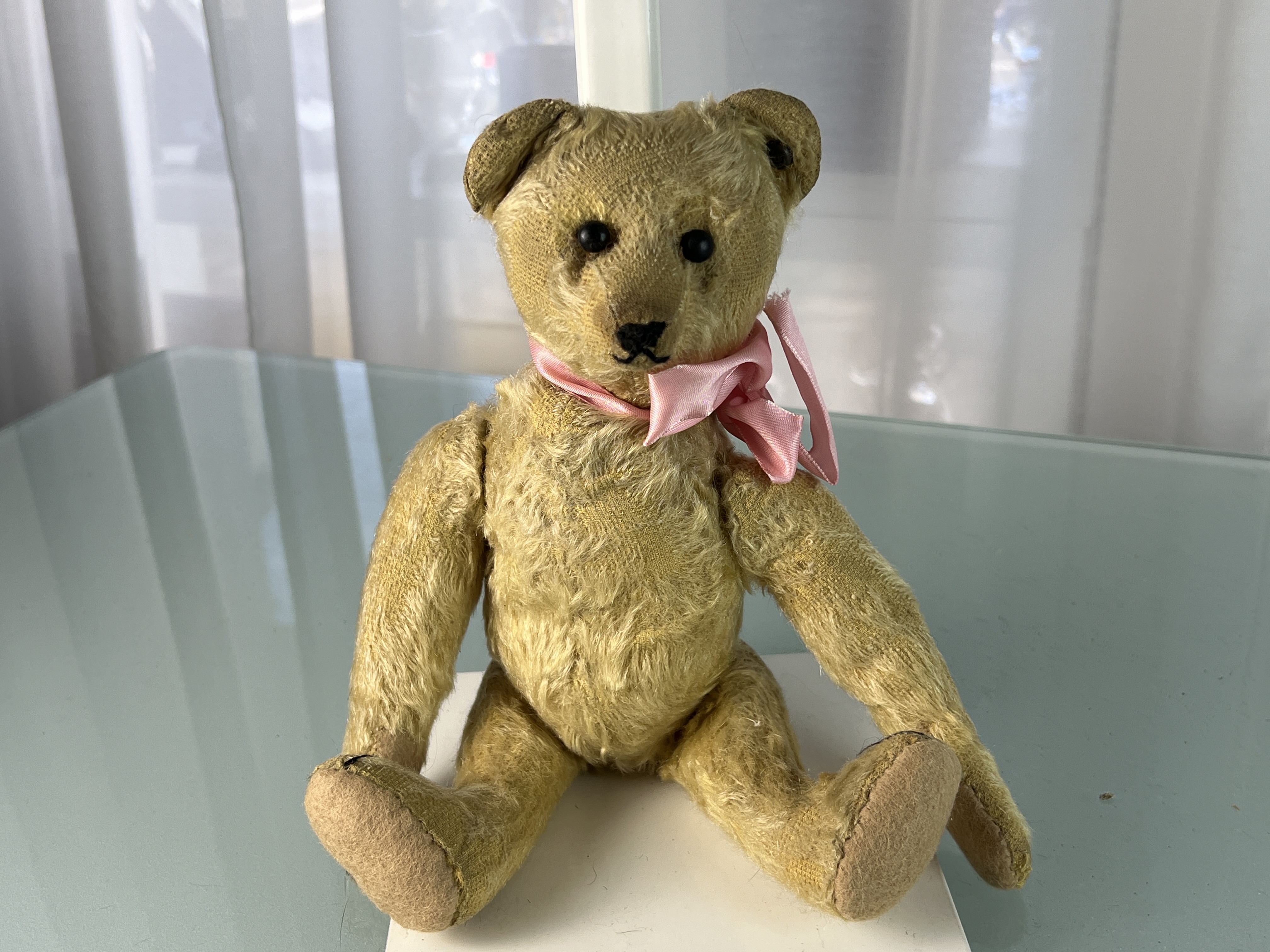 Alter Steiff Teddy Bär 31 cm Zustand für sein Alter Gut siehe Fotos 