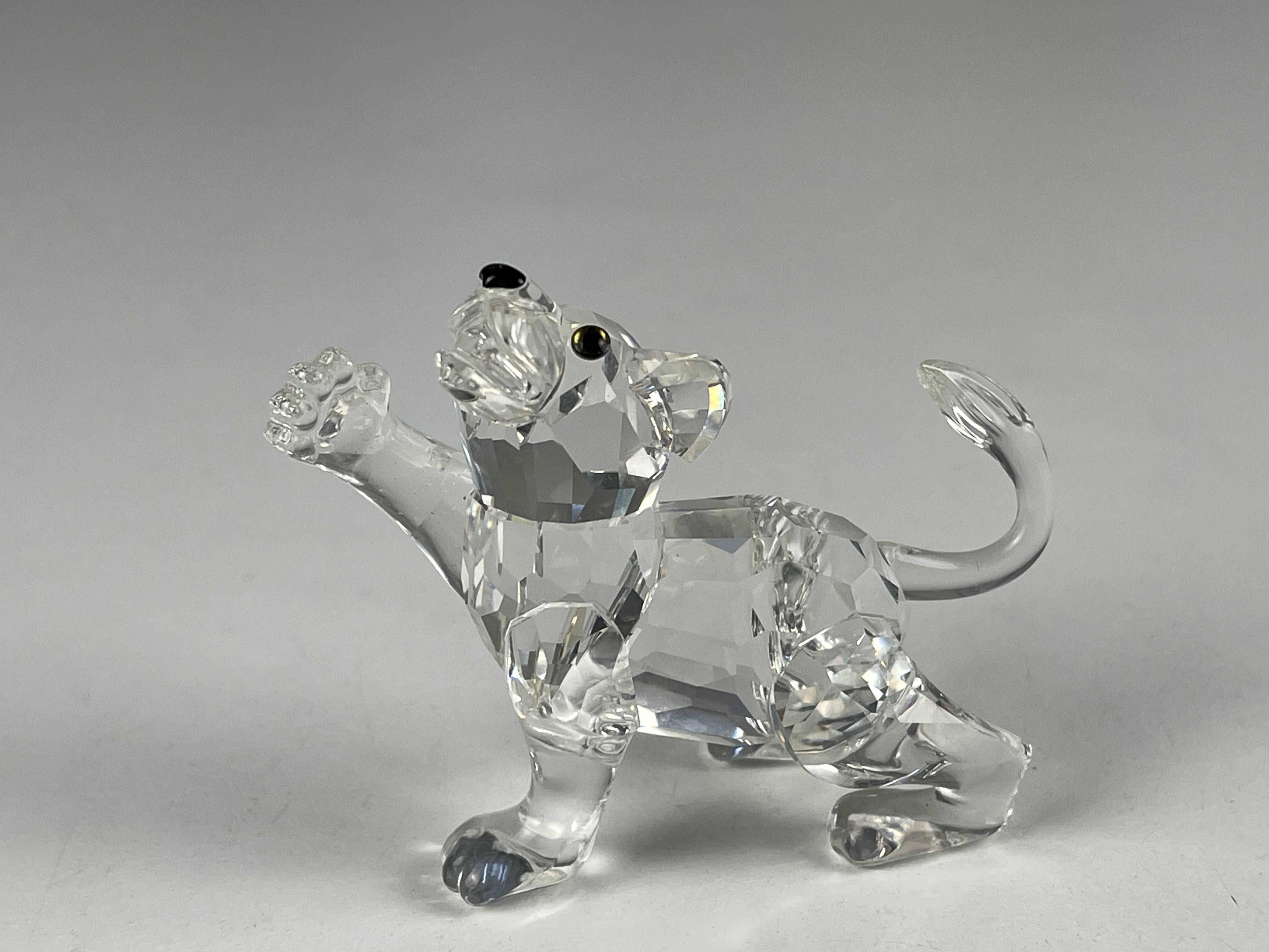 Swarovski Figur 210460 Baby Löwe, Jungtier 6,5 cm. Top Zustand  