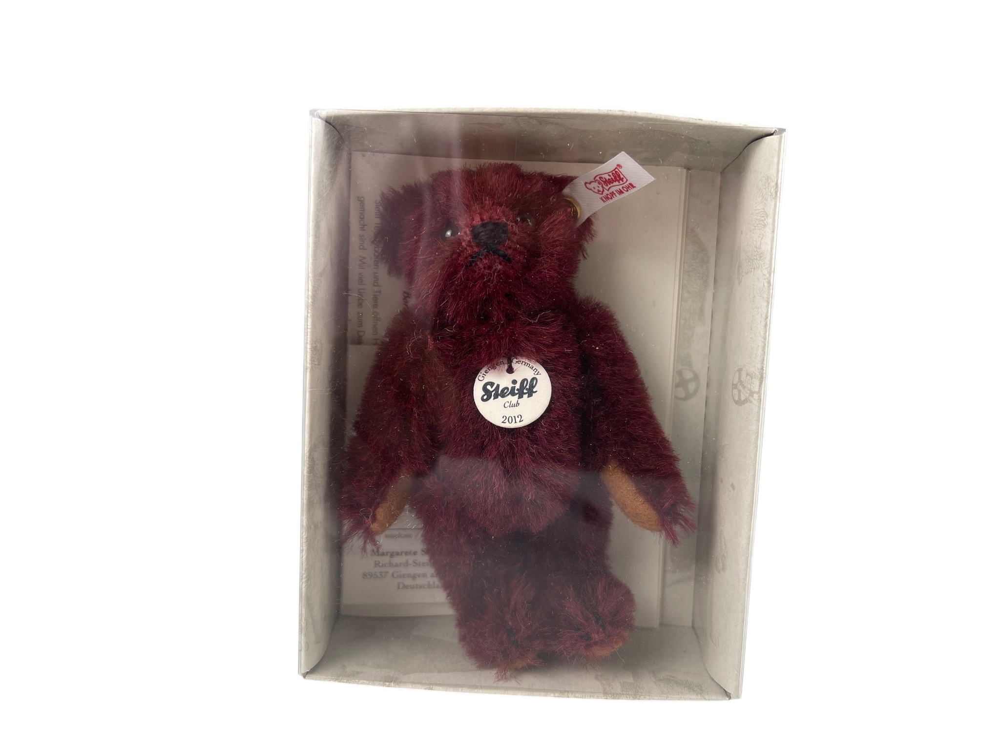 Steiff Tier Teddy Bär Club 2012 Bär. OVP Top Zustand    