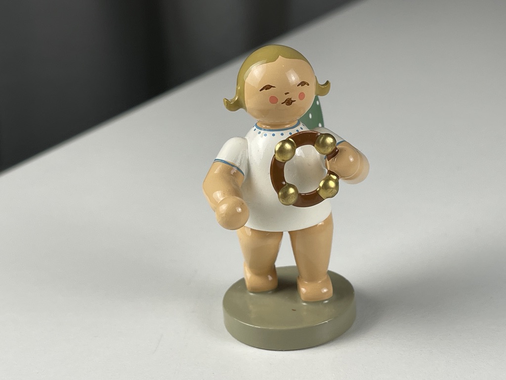 Erzgebirge Wendt und Kühn Figur Engel 6 cm. Zustand siehe Fotos 