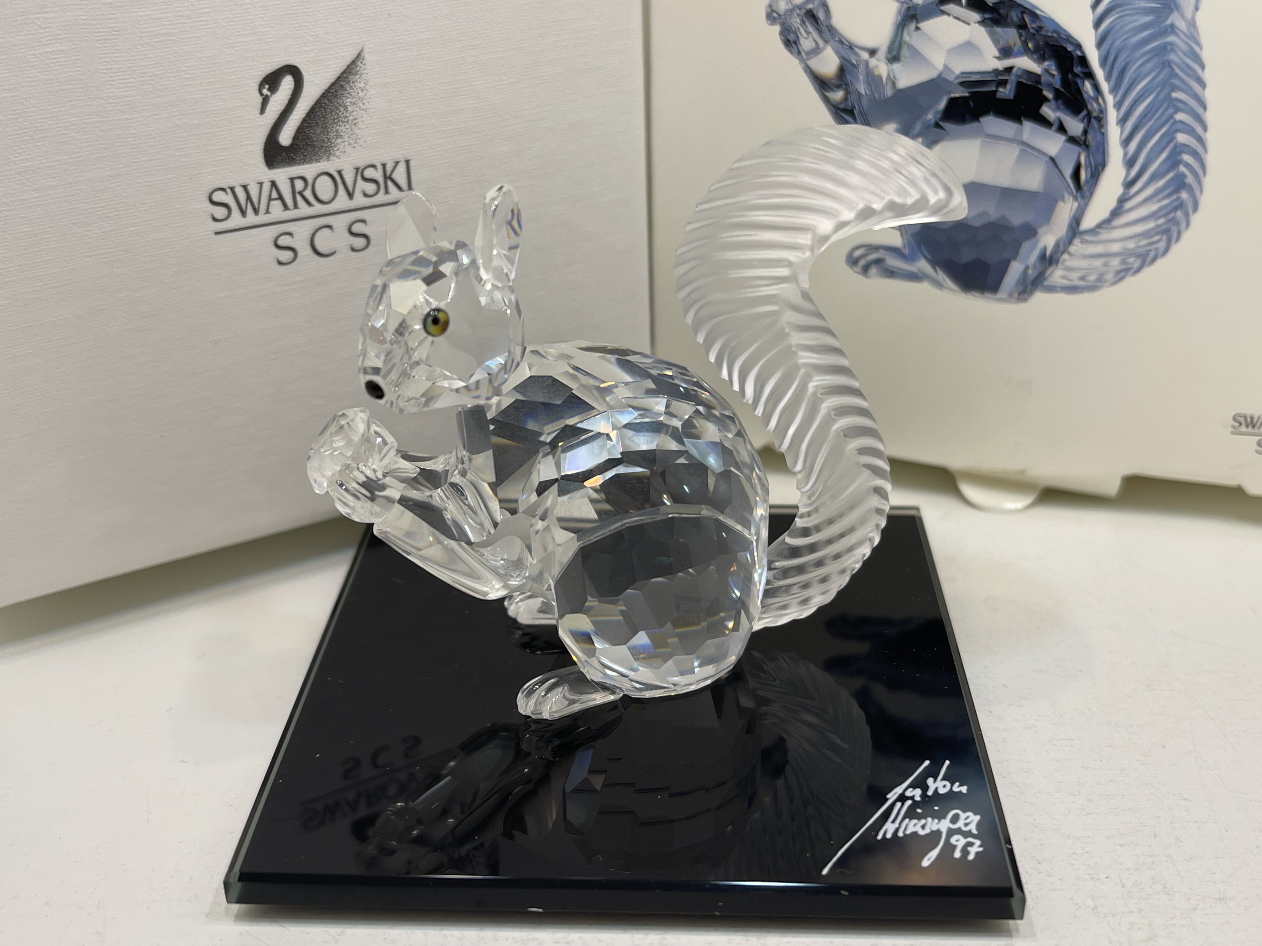 Swarovski Figur 84335 Großes Scs Eichhörnchen 7,5 cm Ovp Zertifikat Top Zustand