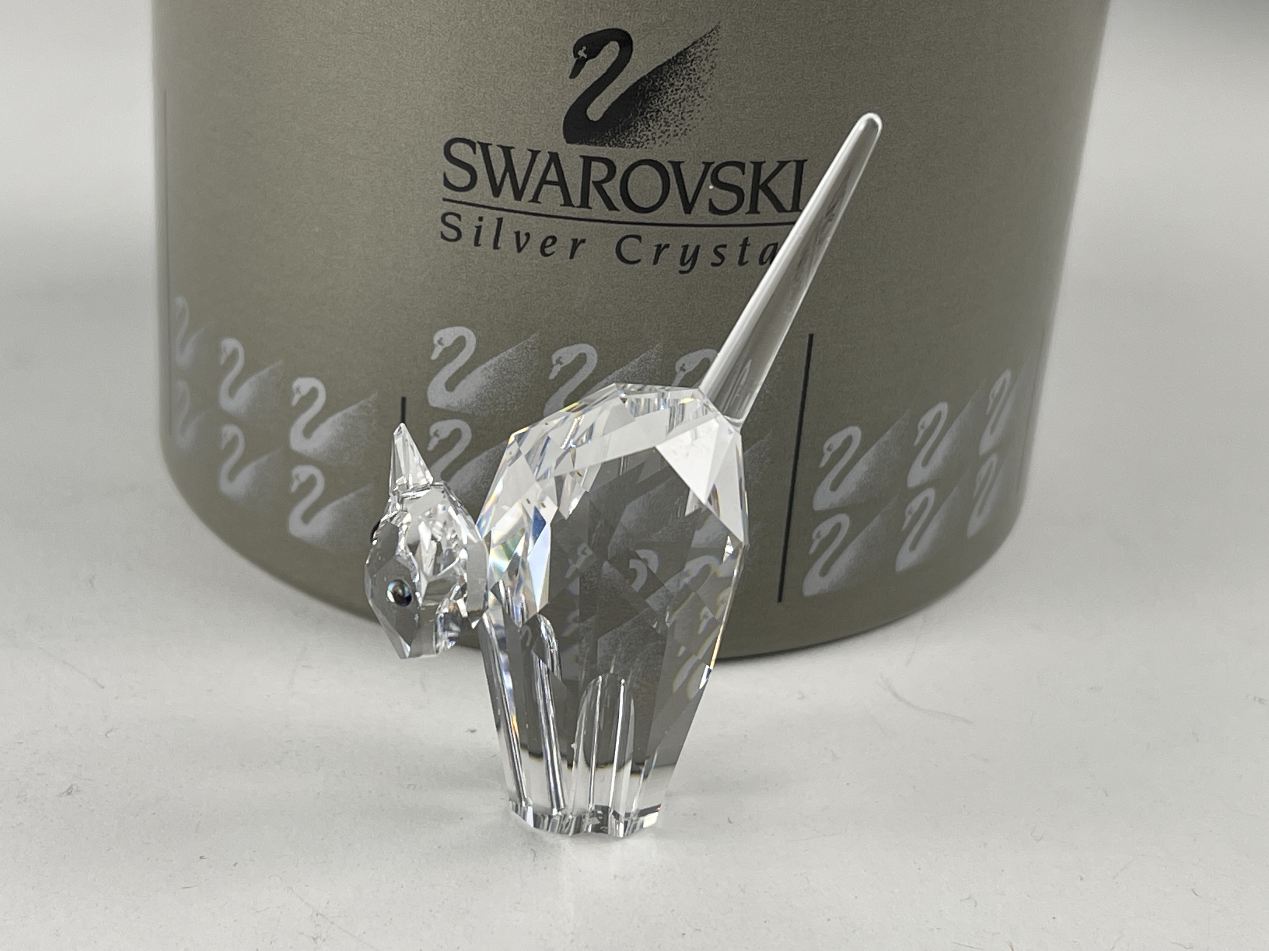 Swarovski Katze 198241 klar 5,5 cm Top Zustand mit OVP  