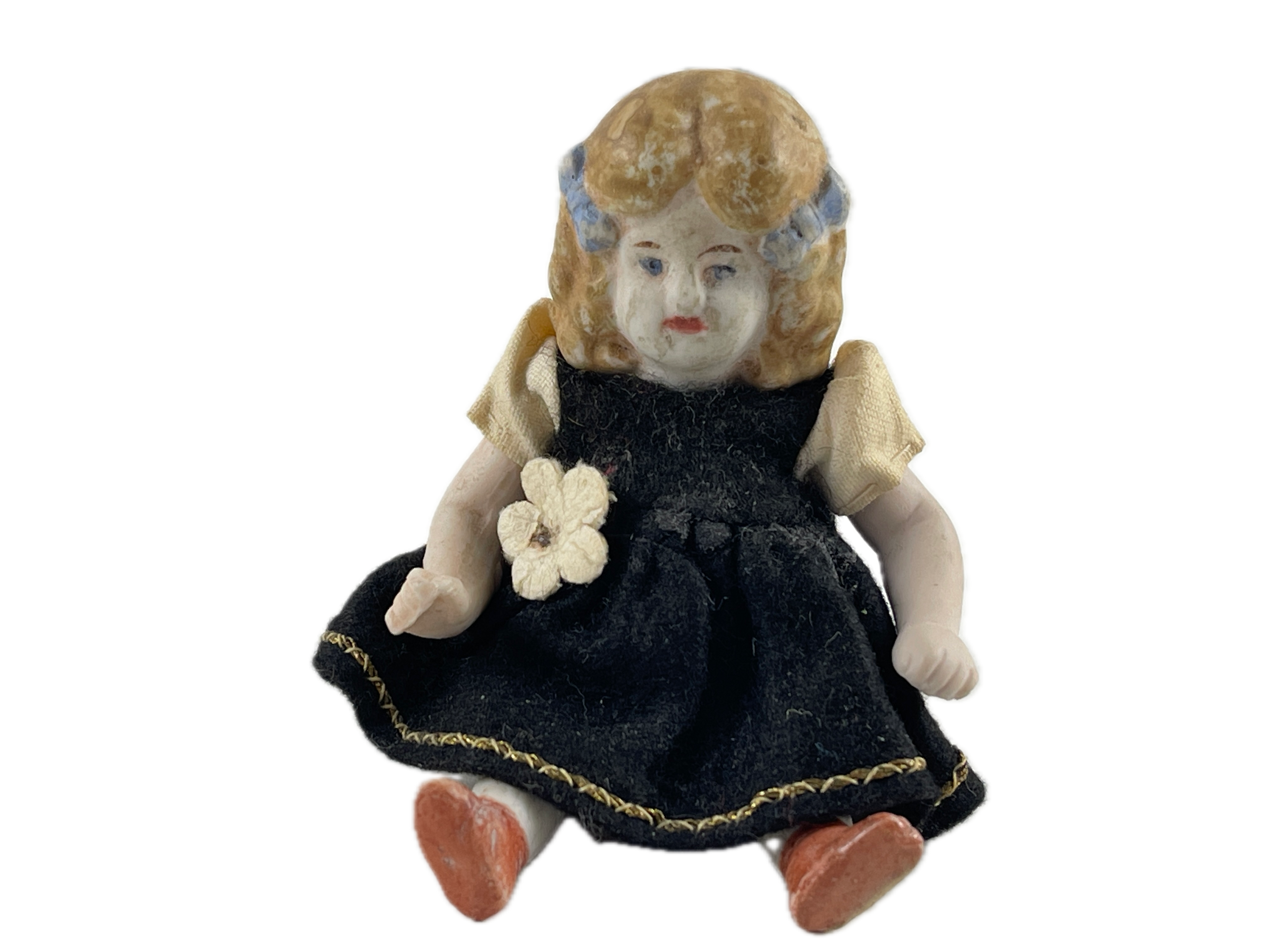Künstlerpuppe alte Porzellankopf Sammler Puppe 11 cm Zustand siehe Fotos   