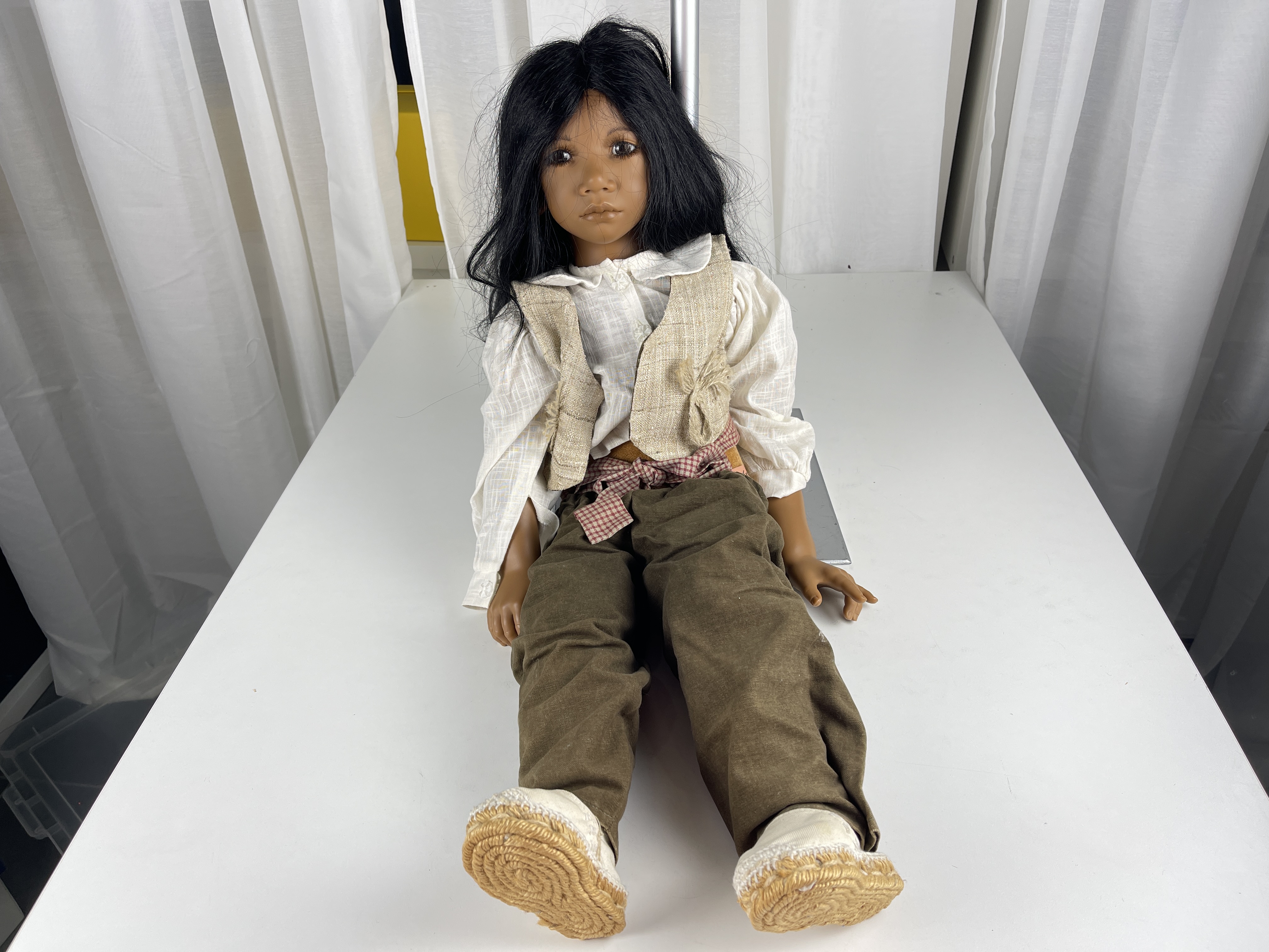 Annette Himstedt Vinyl Puppe Pancho 70 cm. Top Zustand 