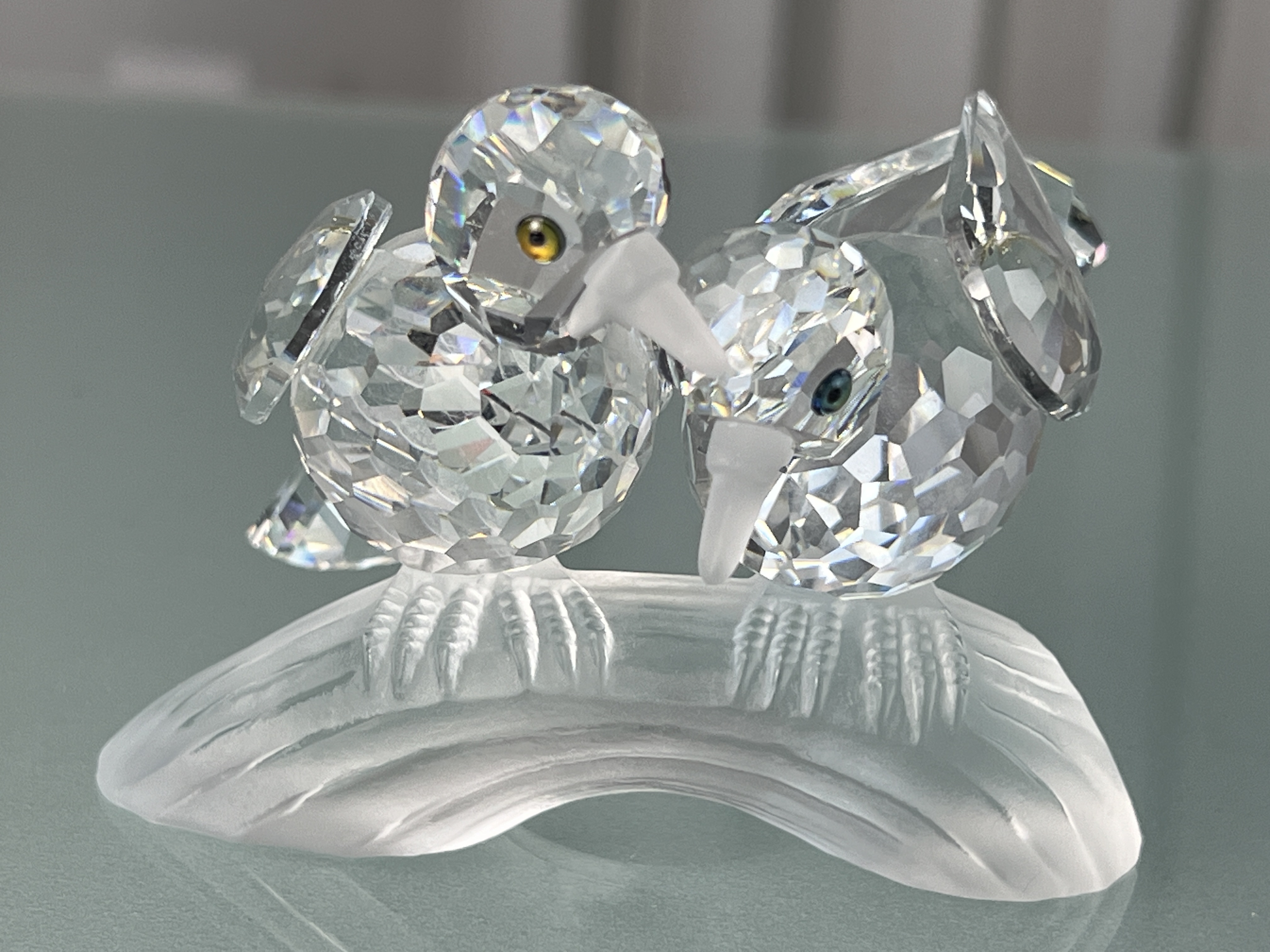 Swarovski Figur 117895 Tauben / Turteltauben 9 cm. Top Zustand