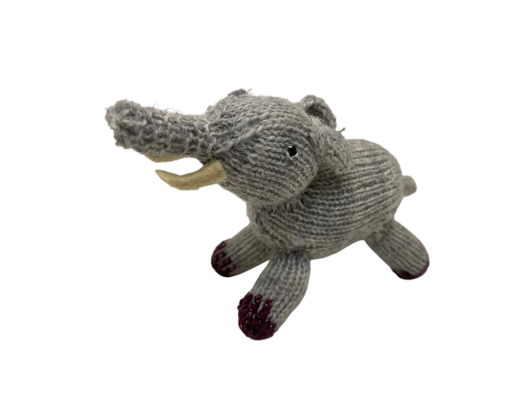 Künstler Stofftier Ruth Treffeisen Elefant 13 cm. Zustand siehe Fotos.