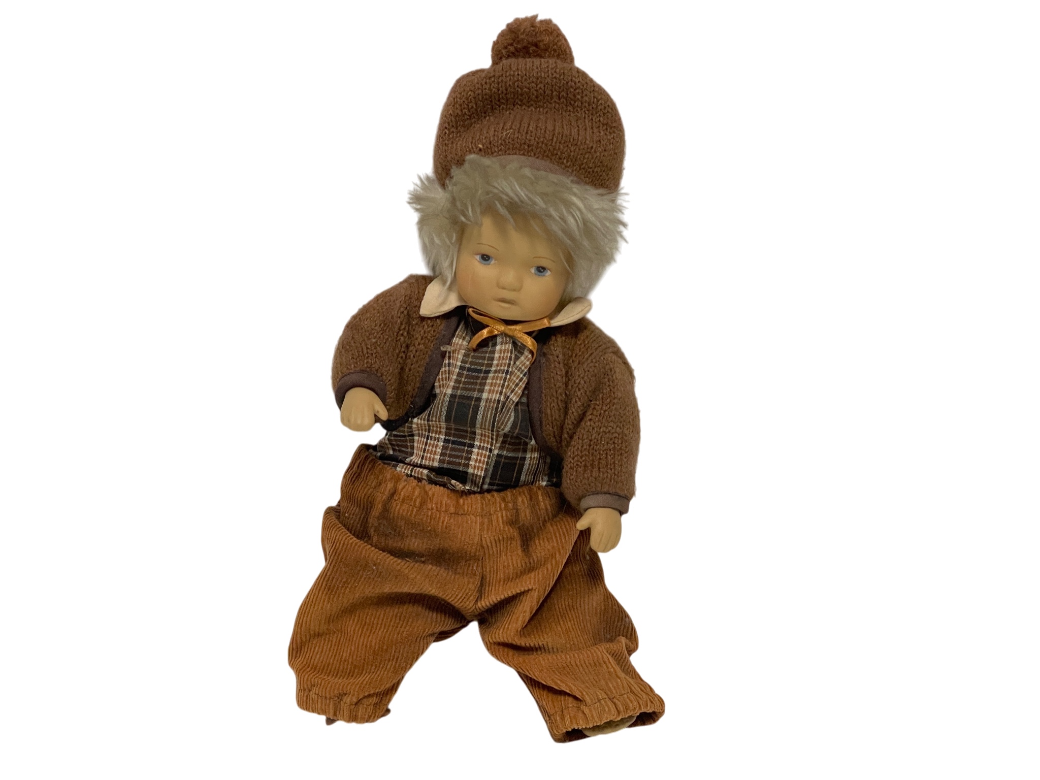 Künstlerpuppe Porzellanpuppe 22 cm. Top Zustand   