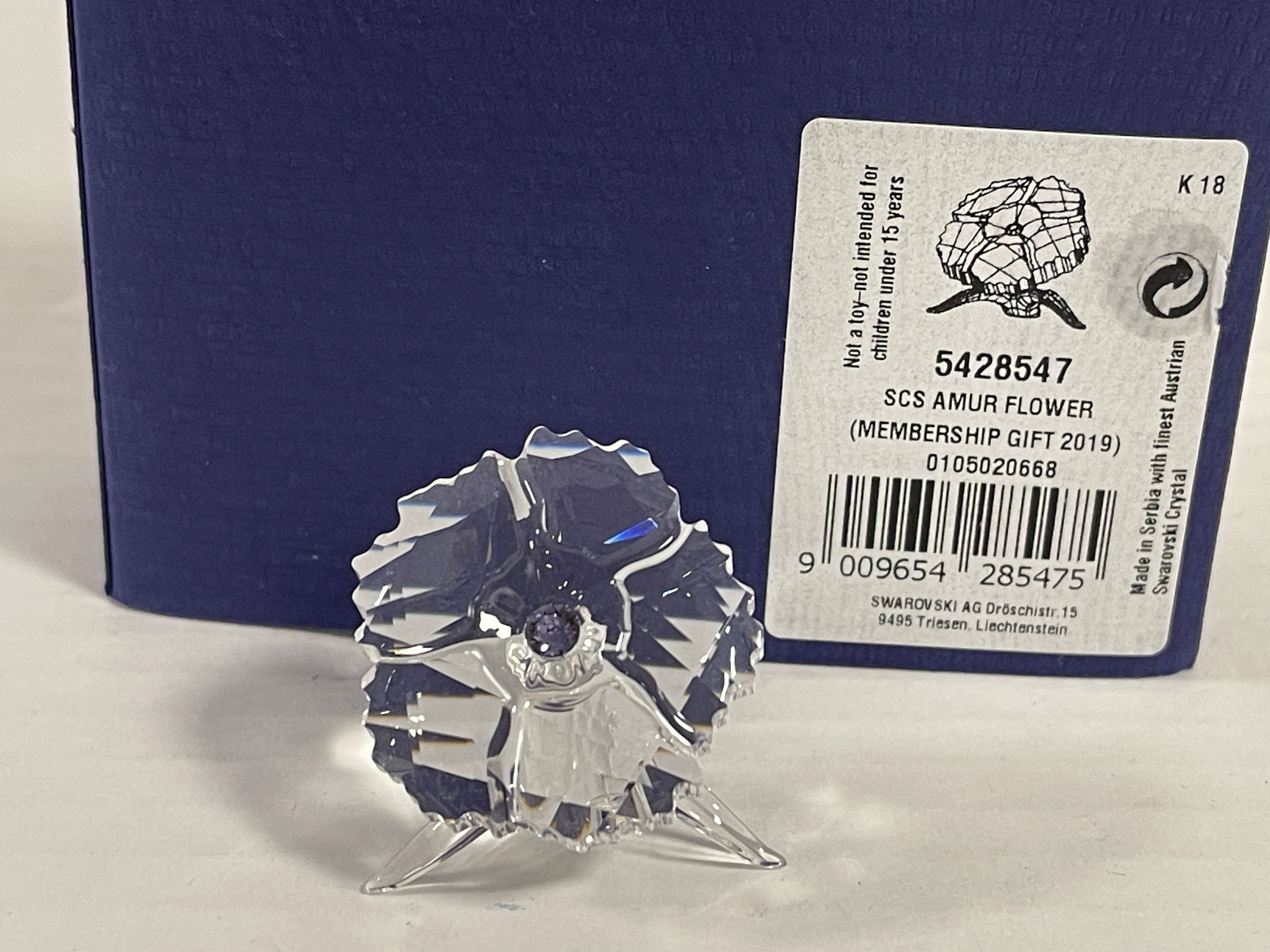 Swarovski Figur5428547 Mitgliedsgeschenk ScS Amur Blume 3 cm Ovp. Top Zustand  