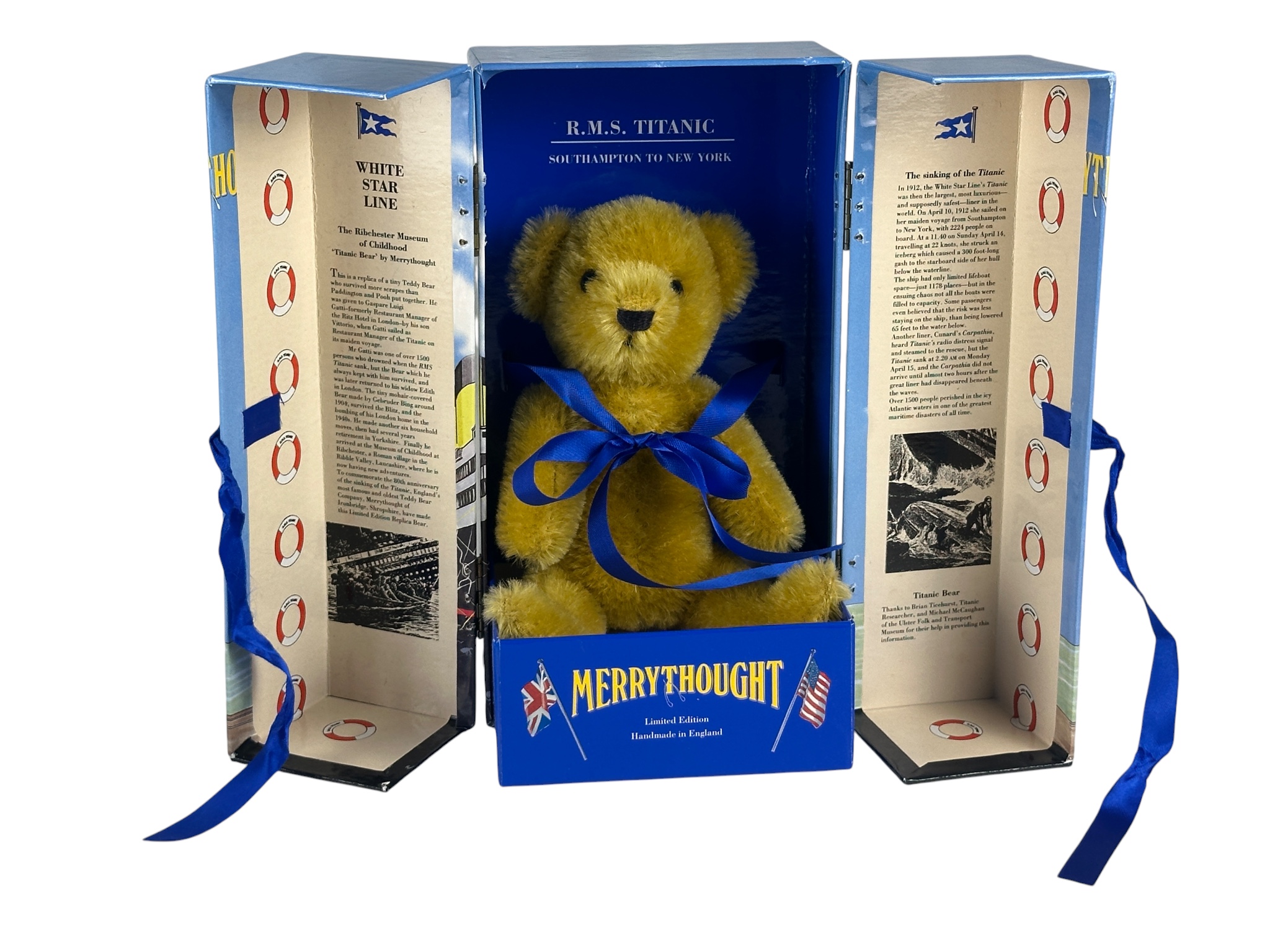 Künstlerbär R.M.S. Titanic Teddybär ca. 20 cm. Top Zustand