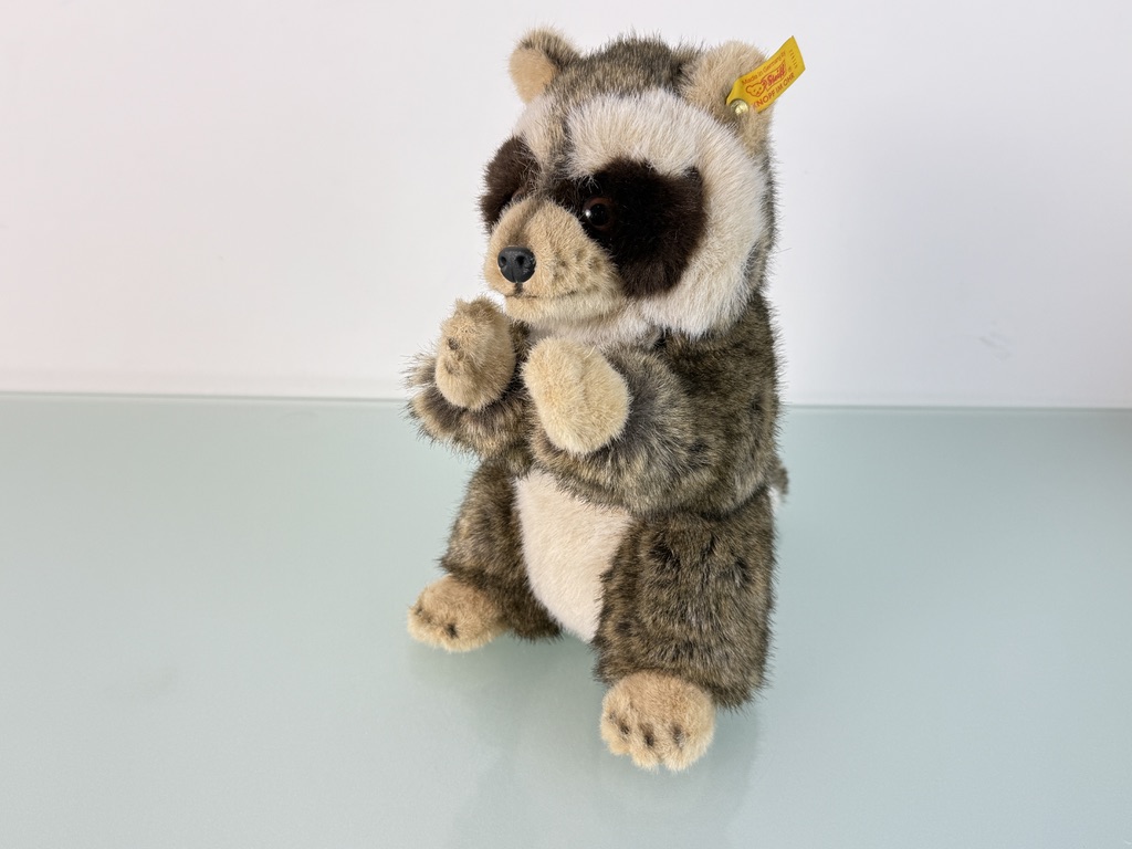 Steiff Tier 071522 Waschbär 27 cm. Top Zustand  