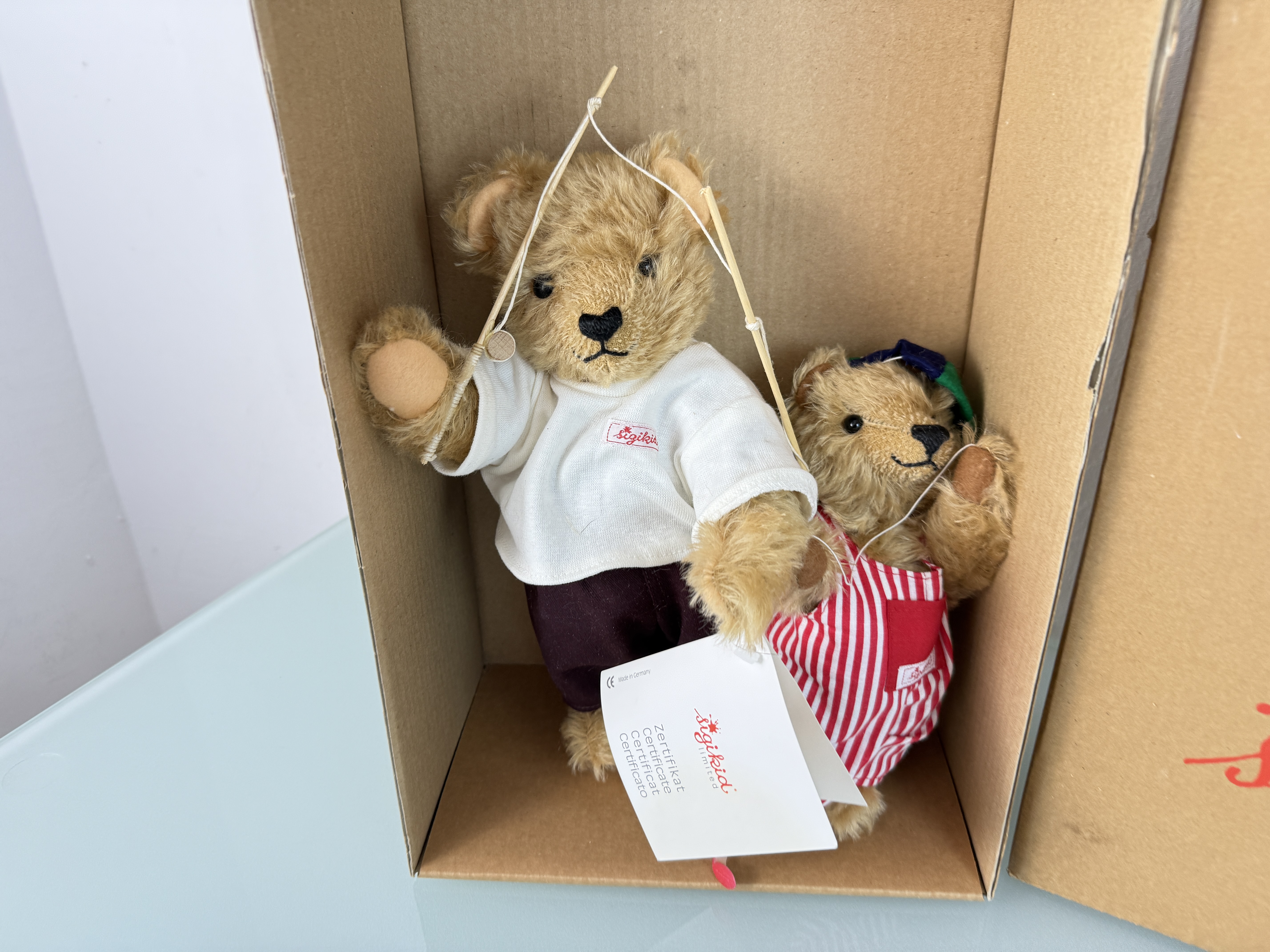 Künstlerbär Sigikid Bär Teddy Bär 29 + 20 cm. Top Zustand.   