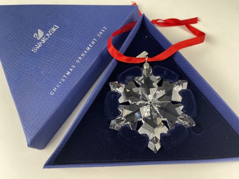 Swarovski Figur 1125019 Weihnachtsstern 2012 Groß. 7,5 cm Kiste Top Zustand