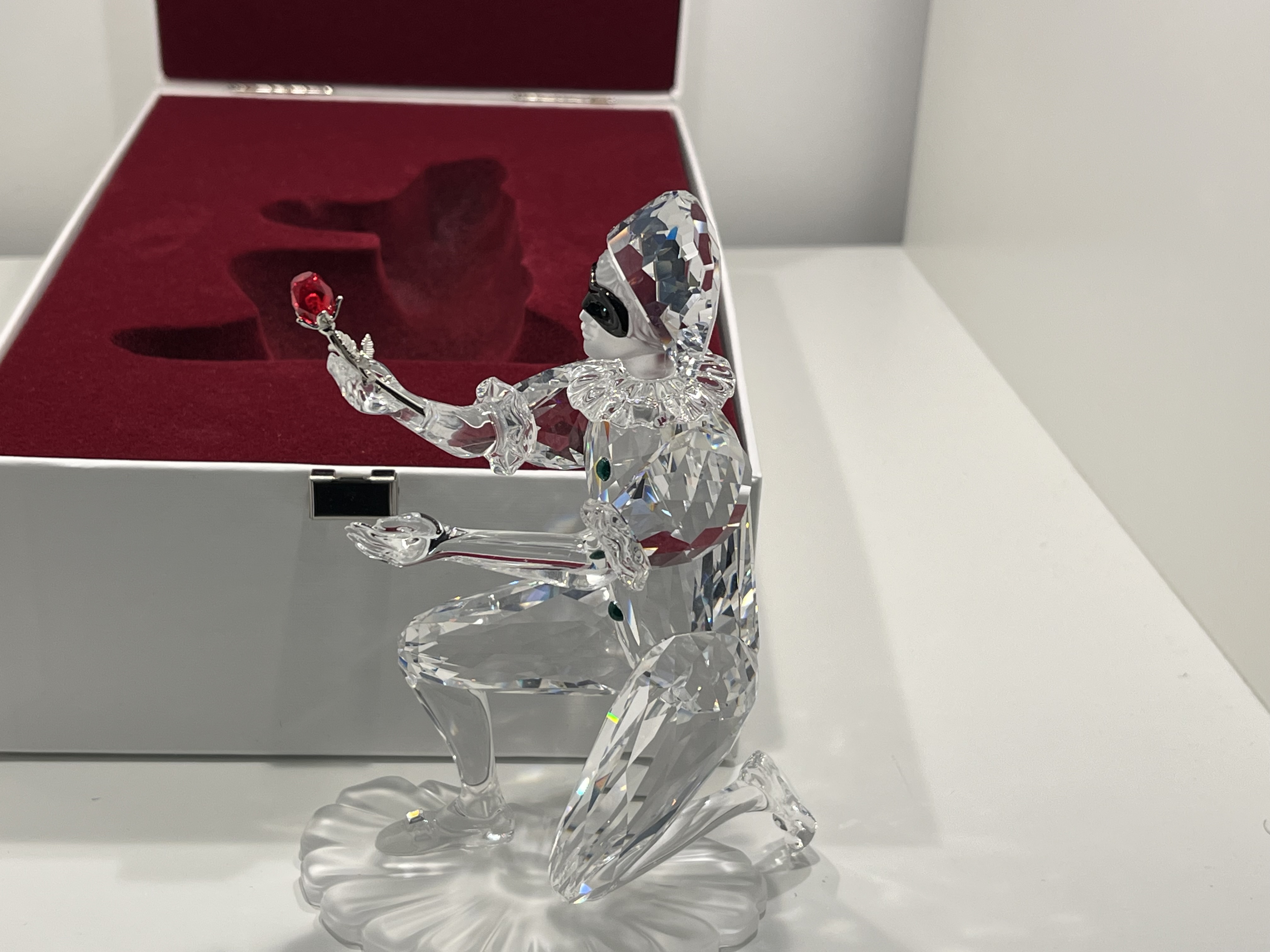 Swarovski 254044 Figur 13,5 cm Harlekin 2001 Kiste & Zertifikat. Top Zustand