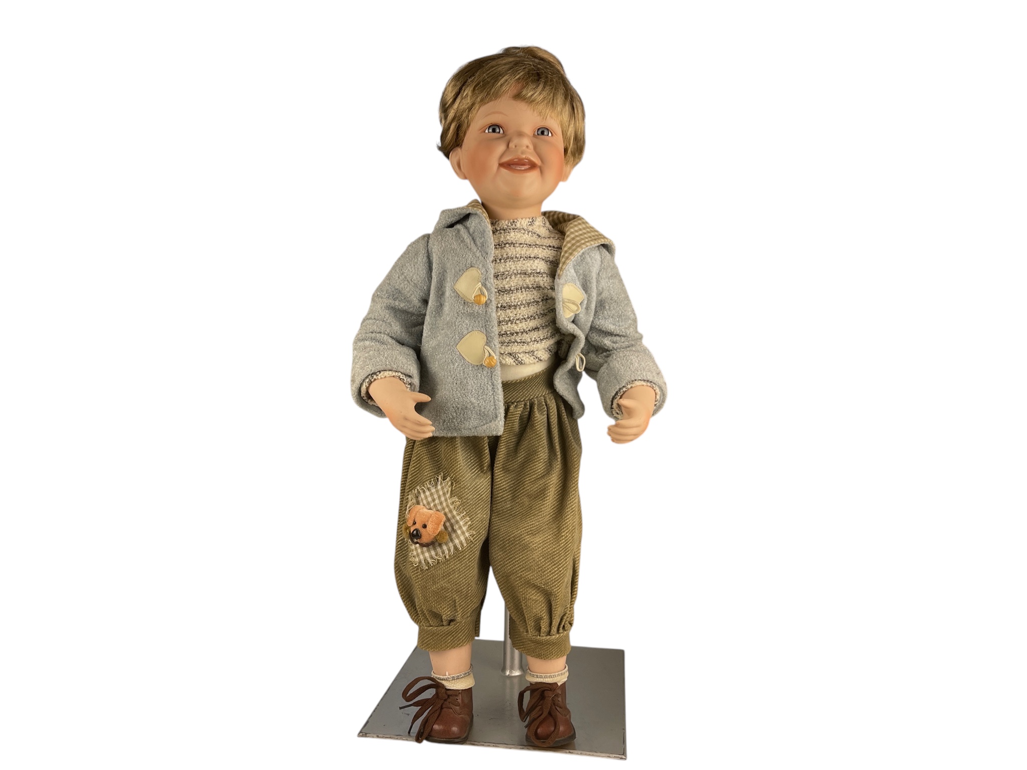 Künstlerpuppe Sammler Porzellan Puppe 60 cm. Zustand siehe Fotos